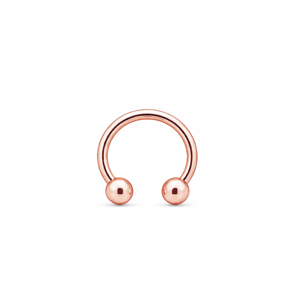 Rose Gold External Thread Horseshoe