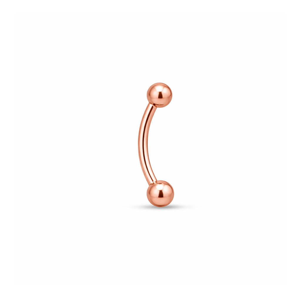 Rose Gold Curved Barbell