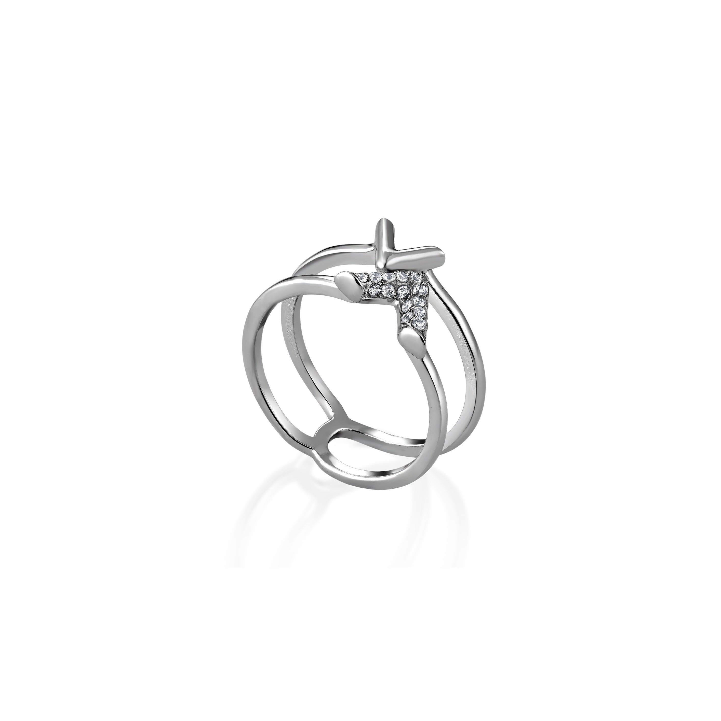 V-Platinum Ring - V For V