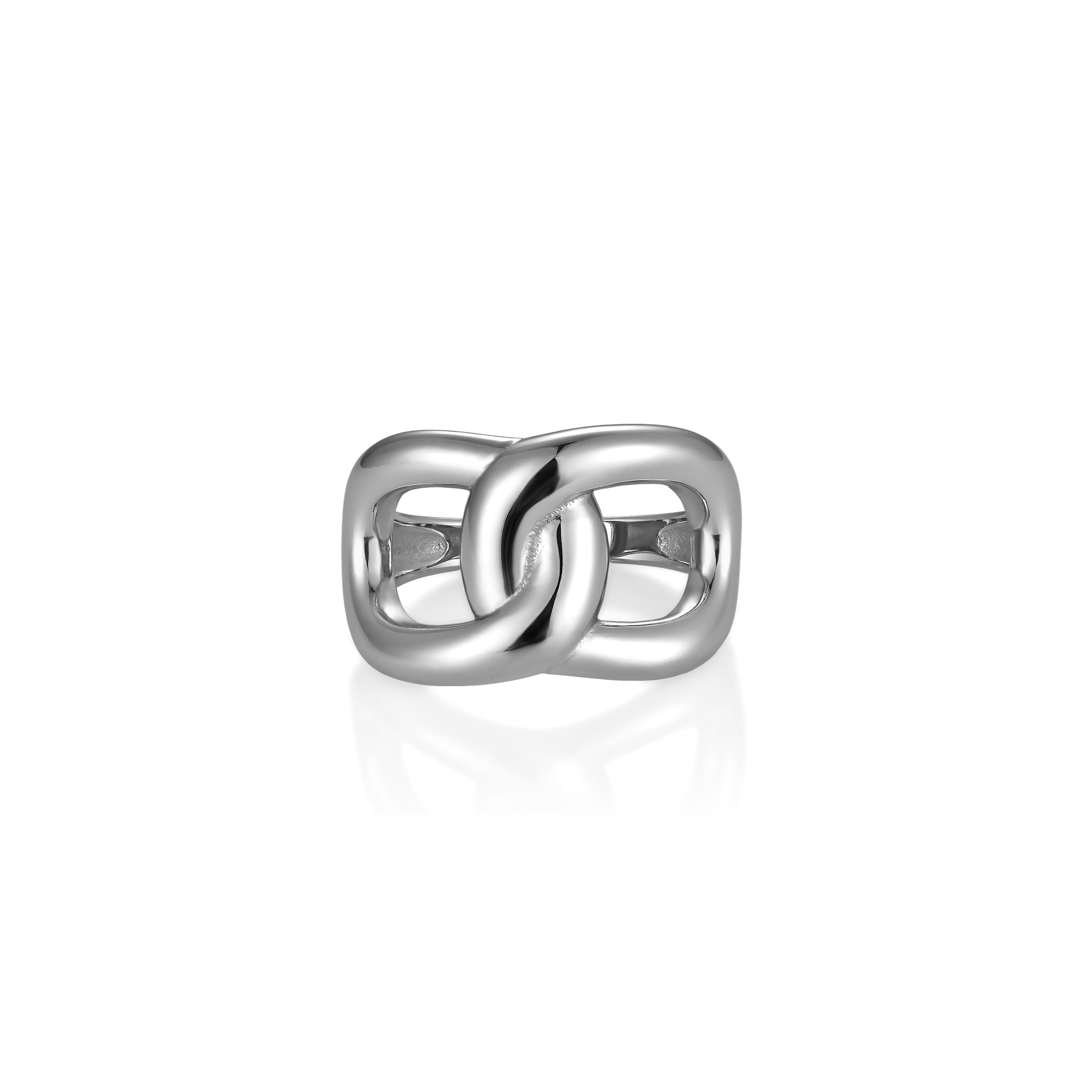 V-Platinum Ring - Link