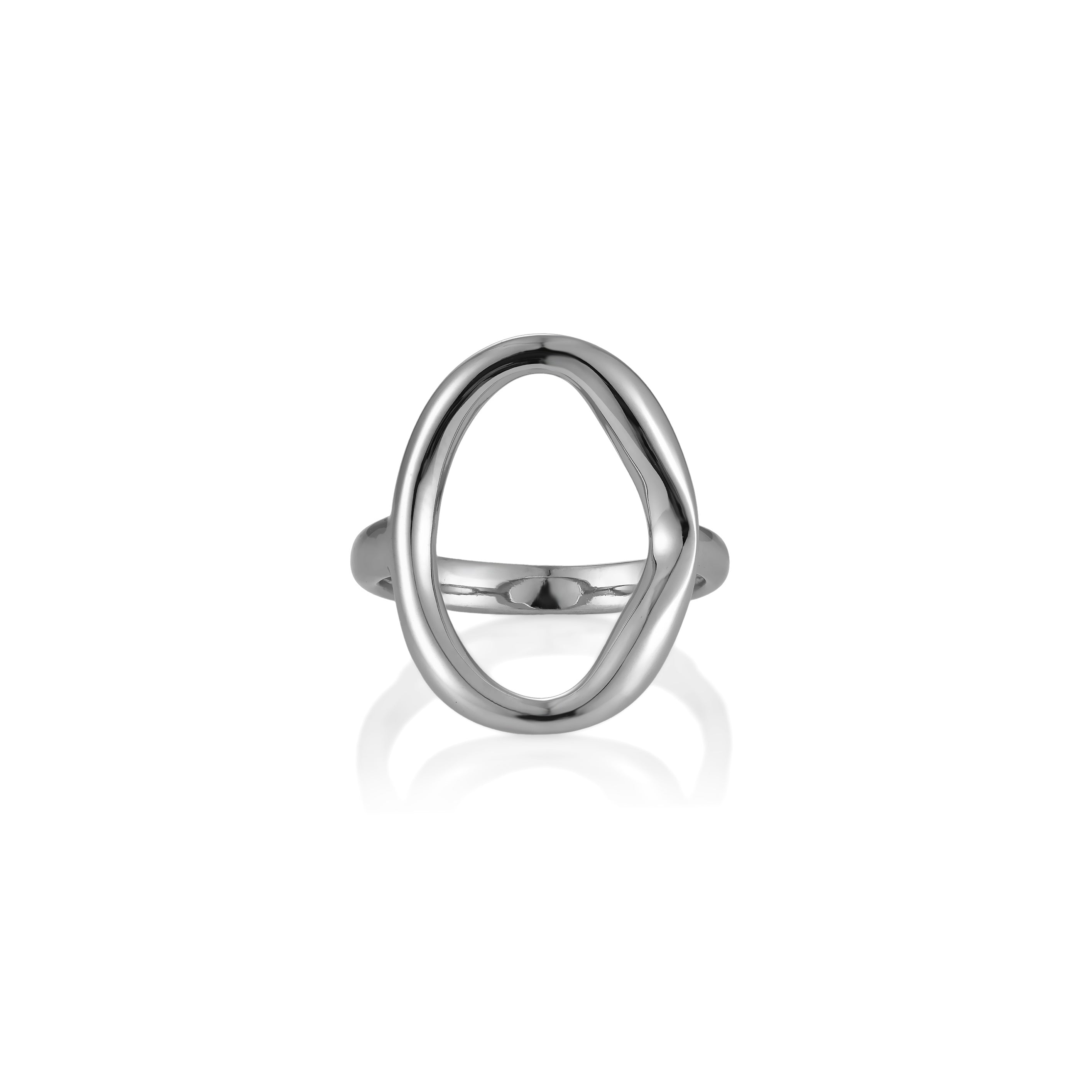 V-Platinum Ring - Hoop