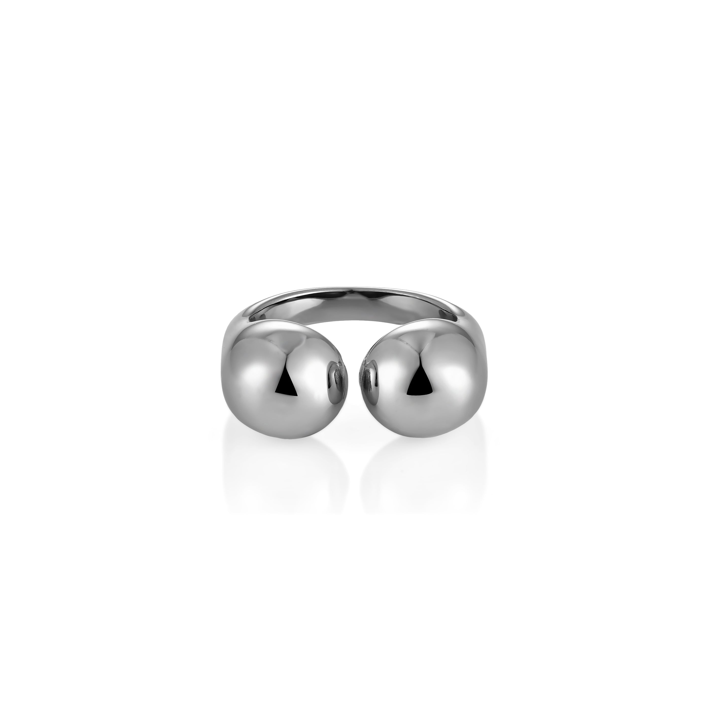V-Platinum Ring - Bola