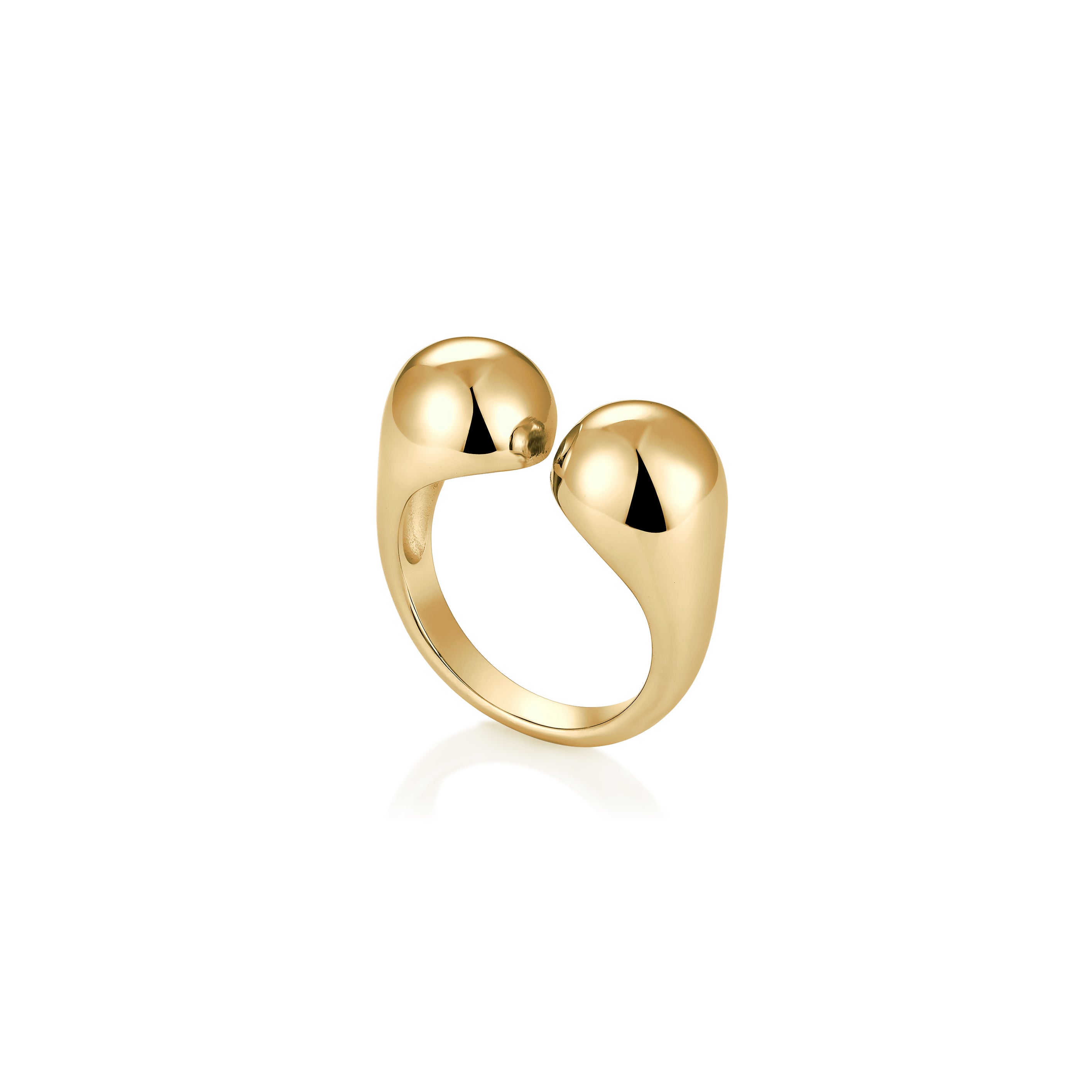 14kt V-Gold Ring - Bola