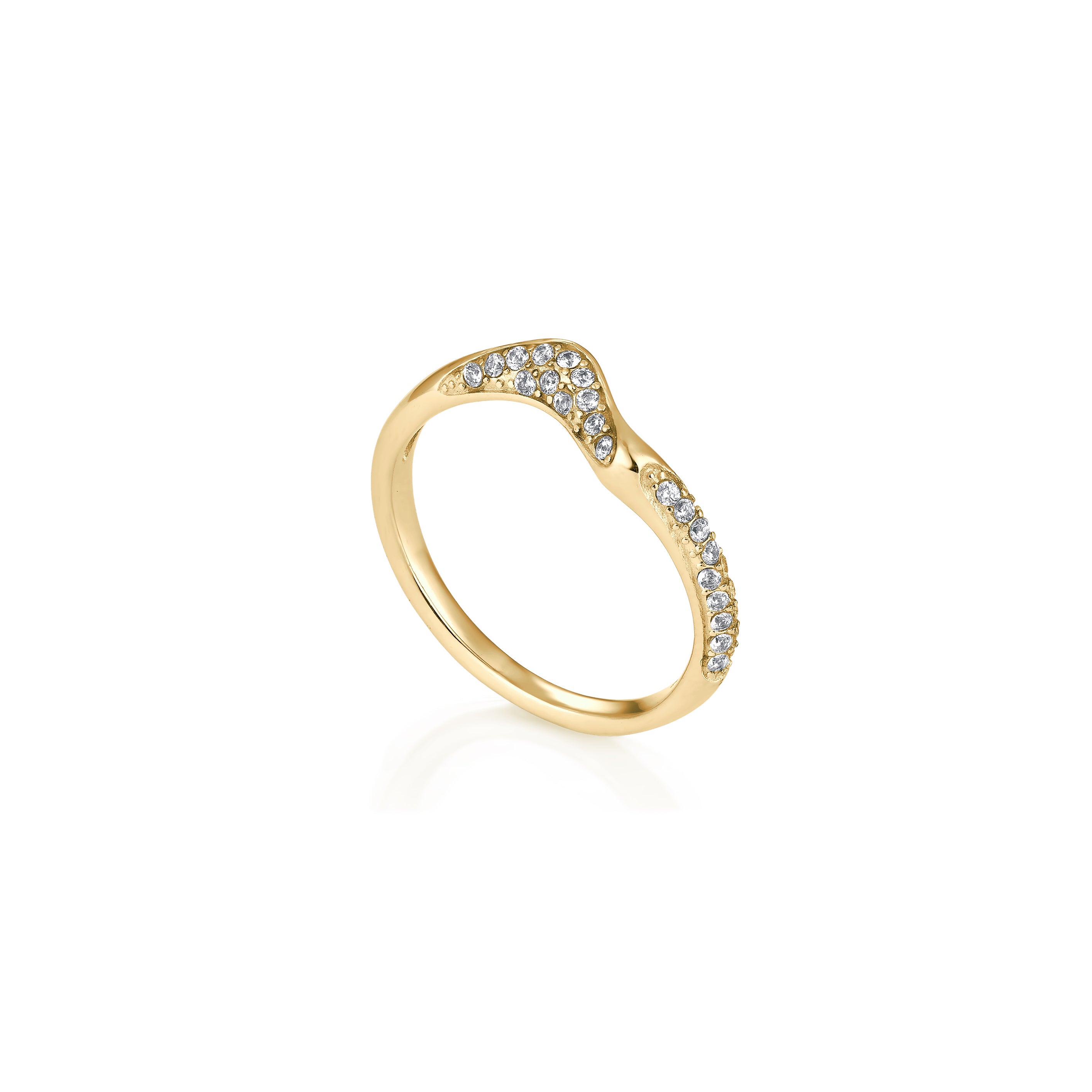 14kt V-Gold Ring - Kalia