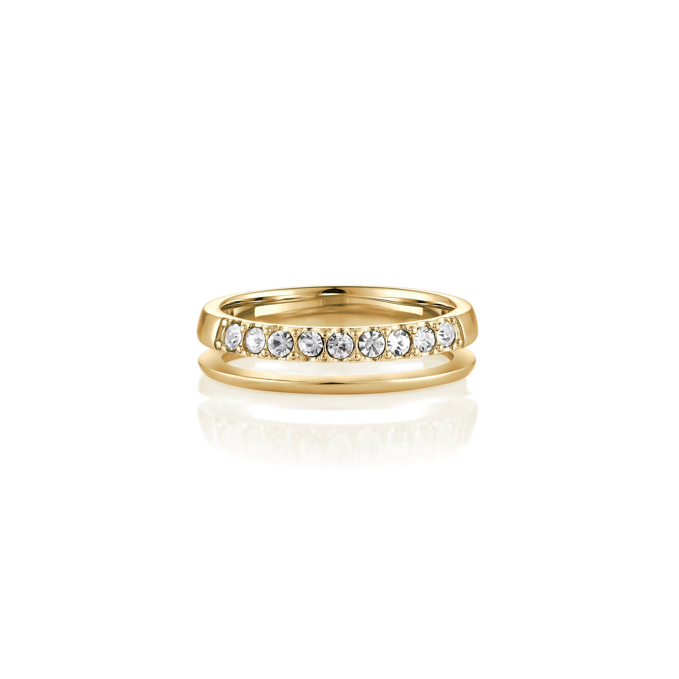 14kt V-Gold Ring - Double
