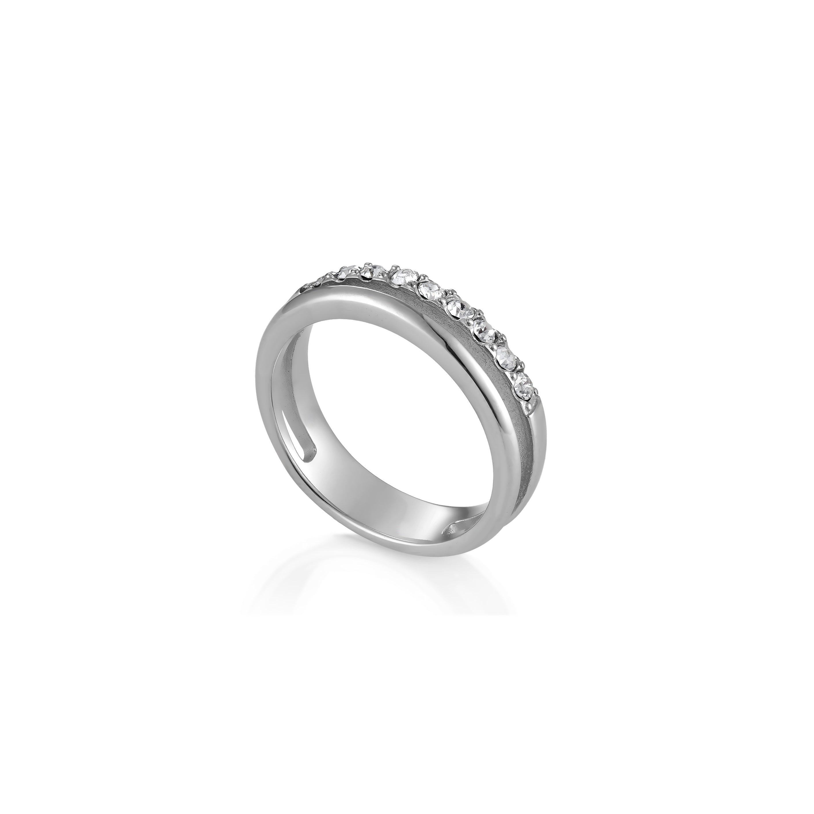 V-Platinum Ring - Double