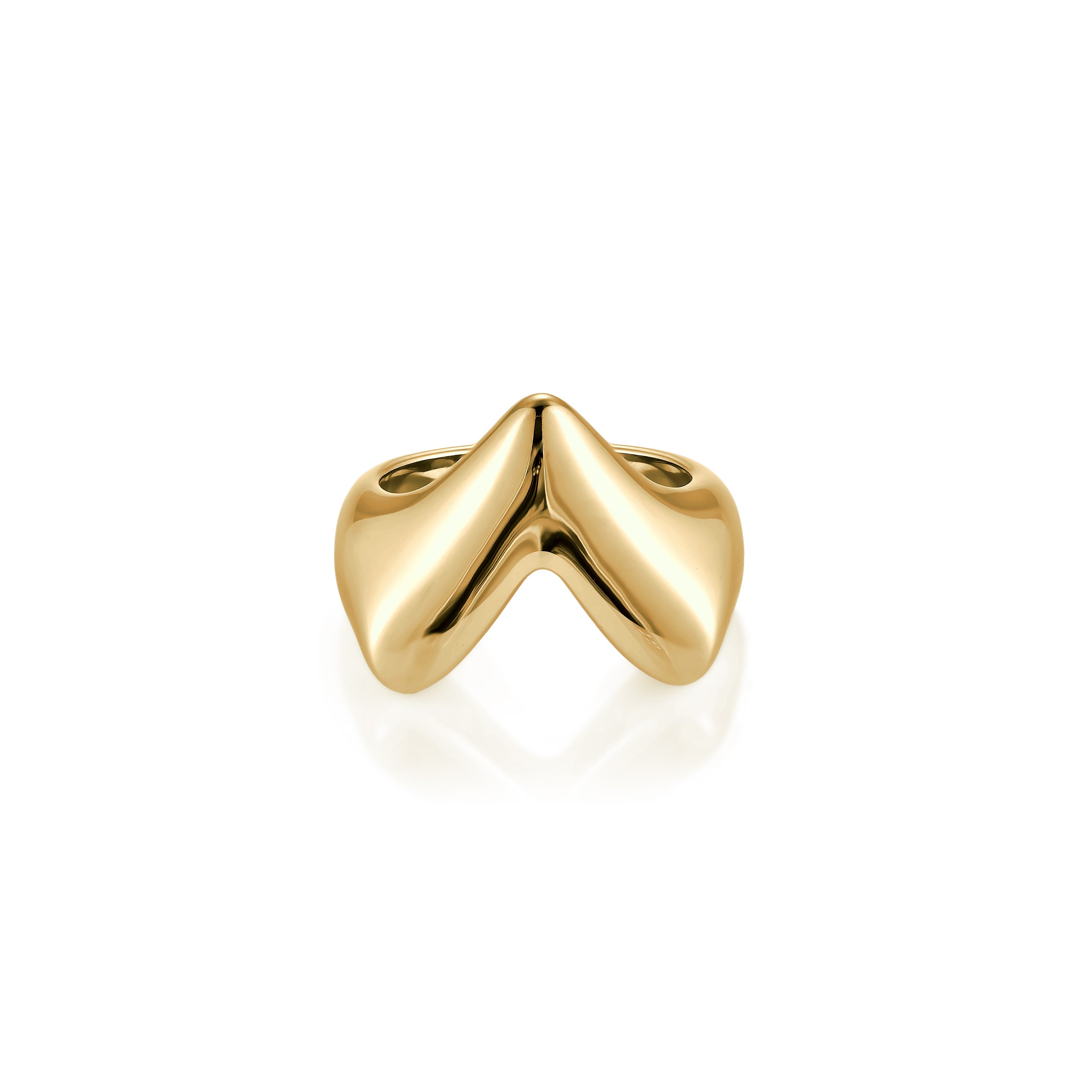 14kt V-Gold Ring - V