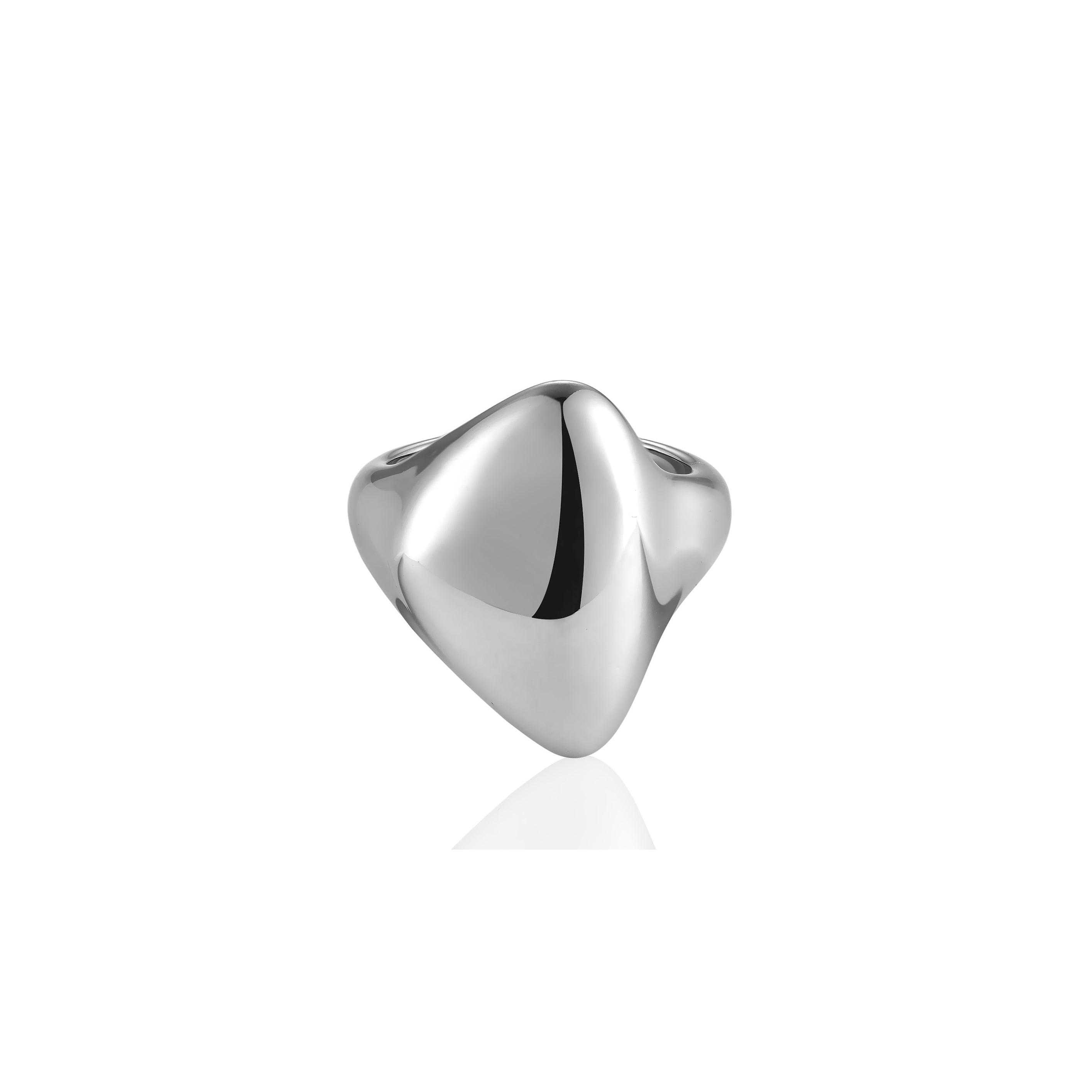 V-Platinum Ring - Orzo