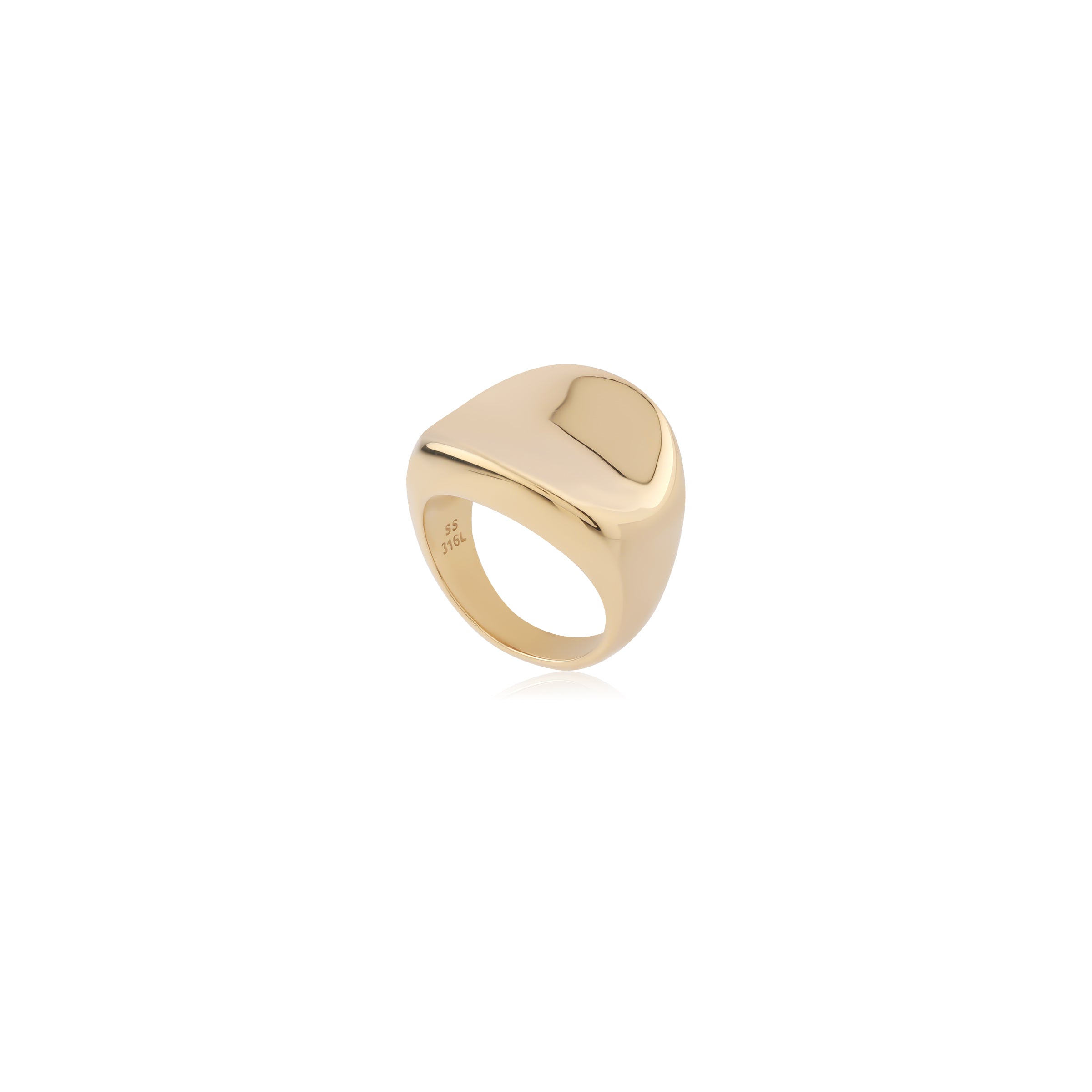 18k V-Gold Ring - Dome