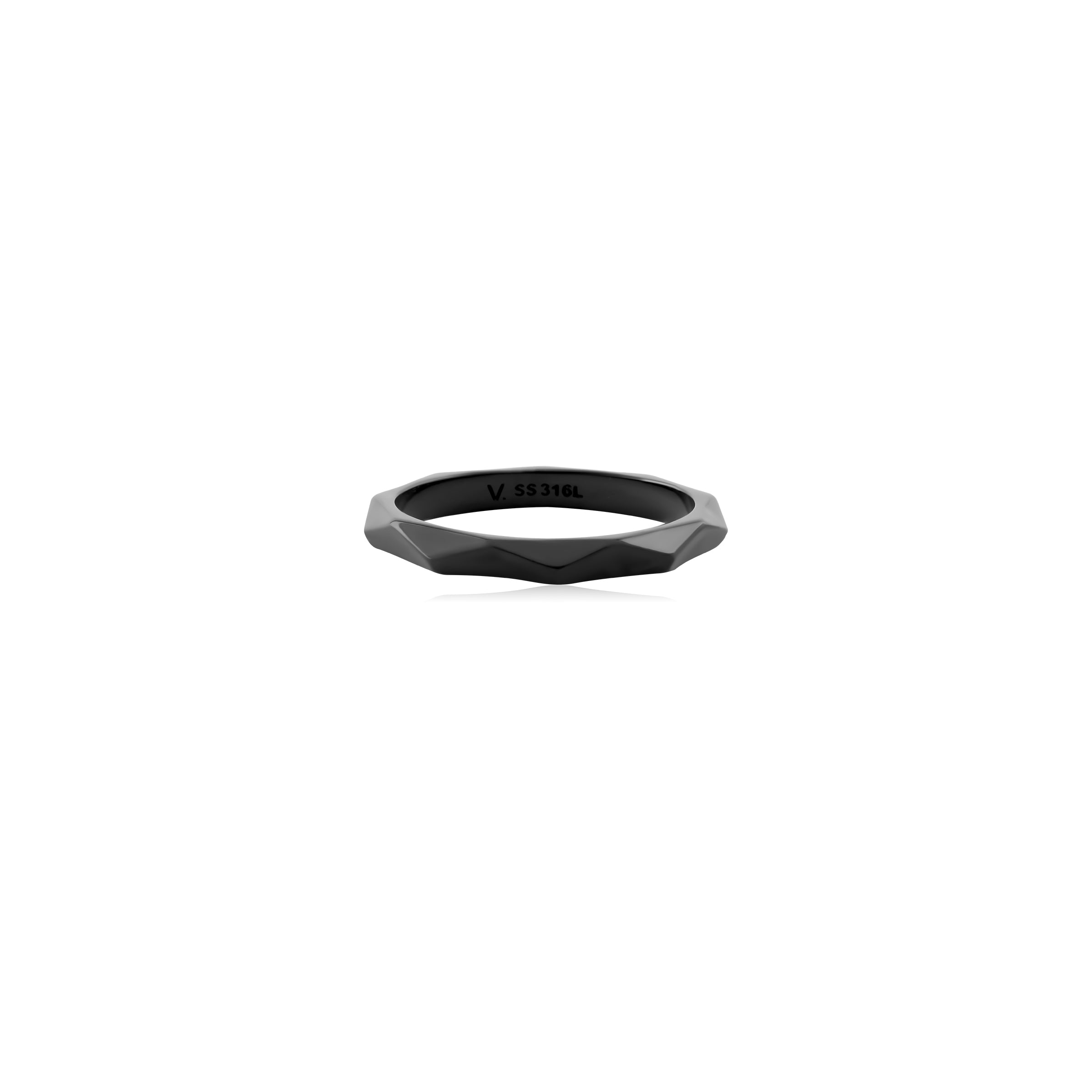 Black Steel Ring - Iron Band