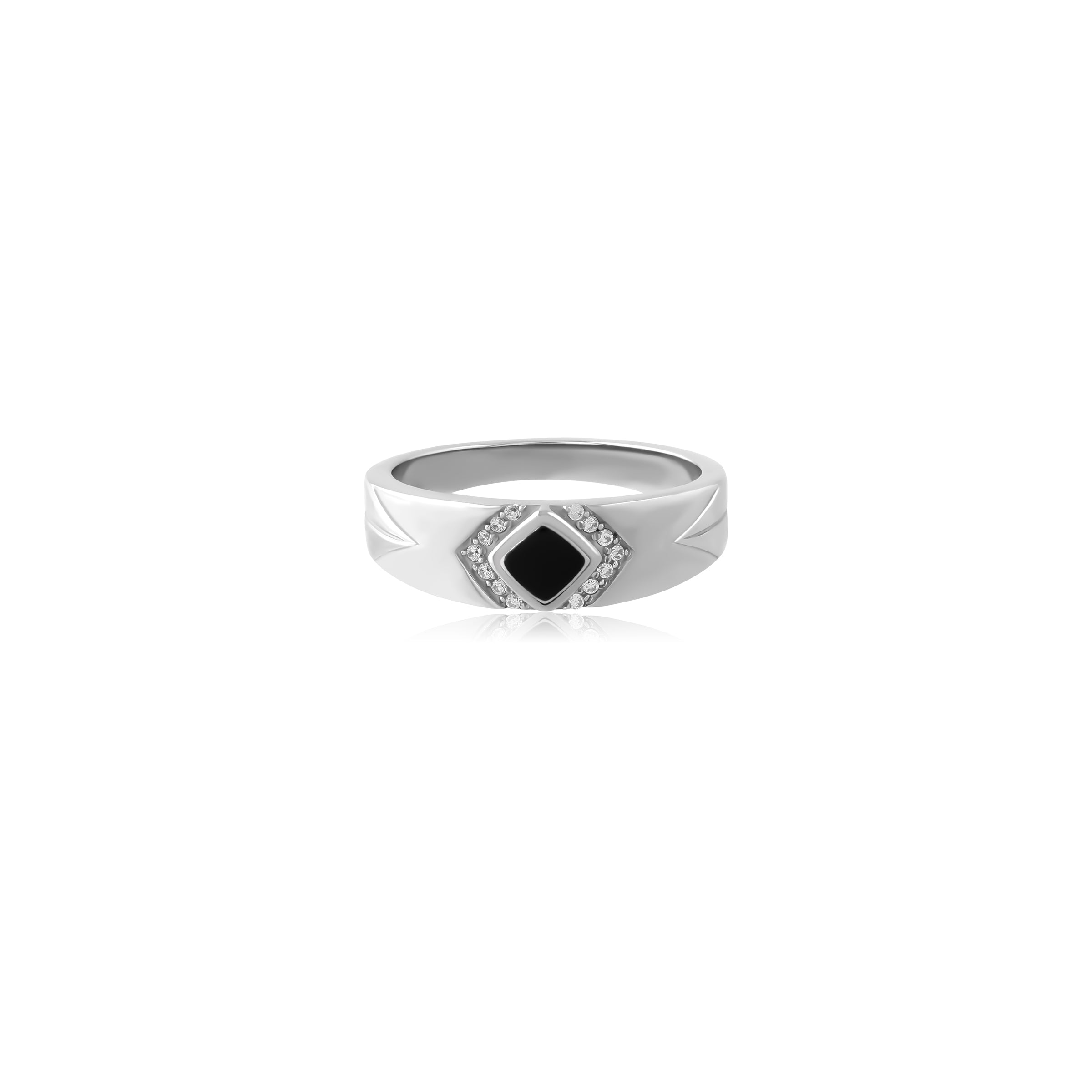 Steel Ring - Noir