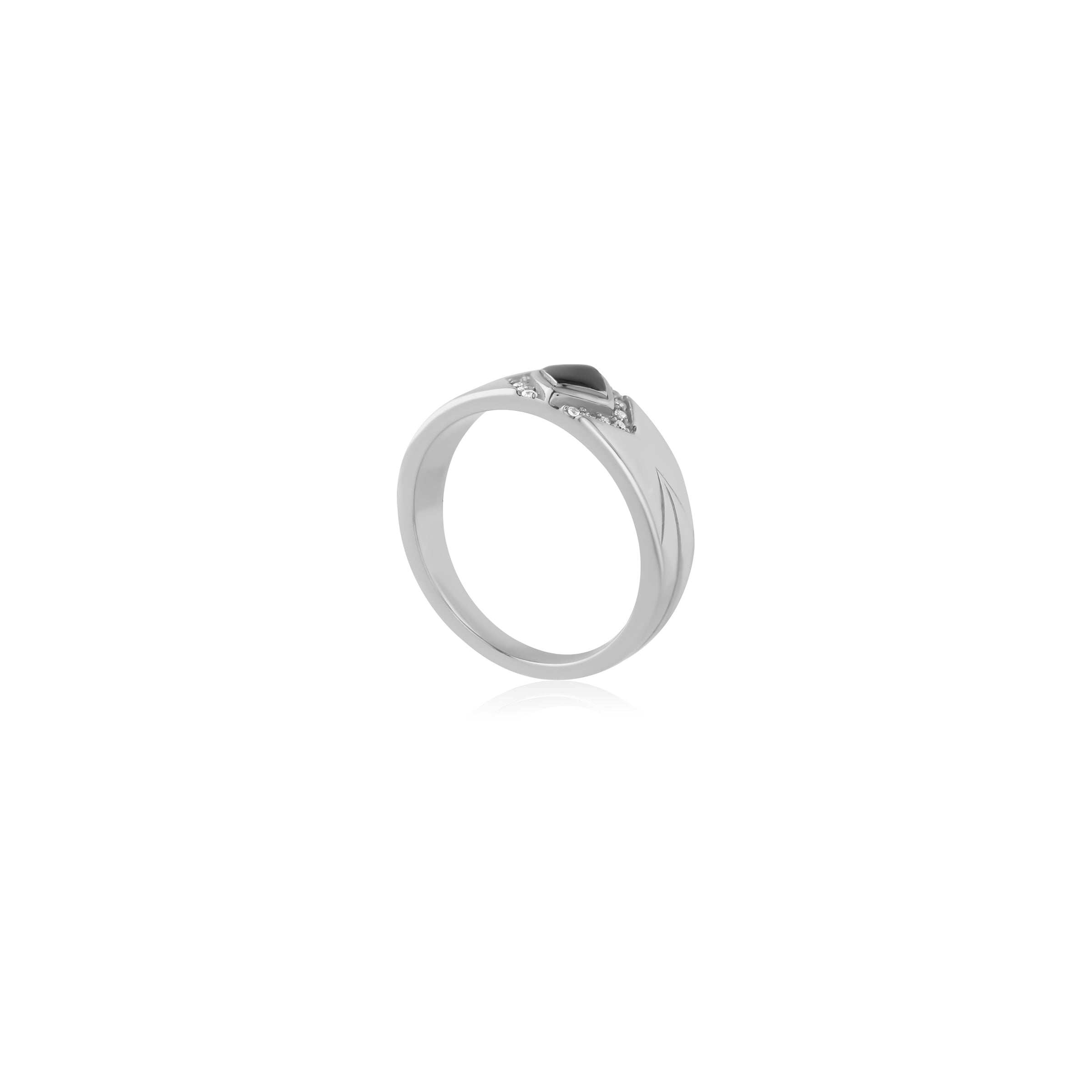 Steel Ring - Noir