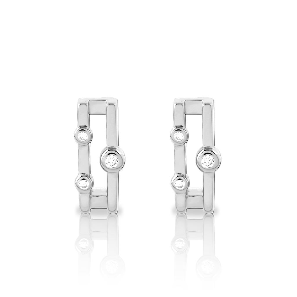 Surgical Steel Square Hoop Earrings - Pair