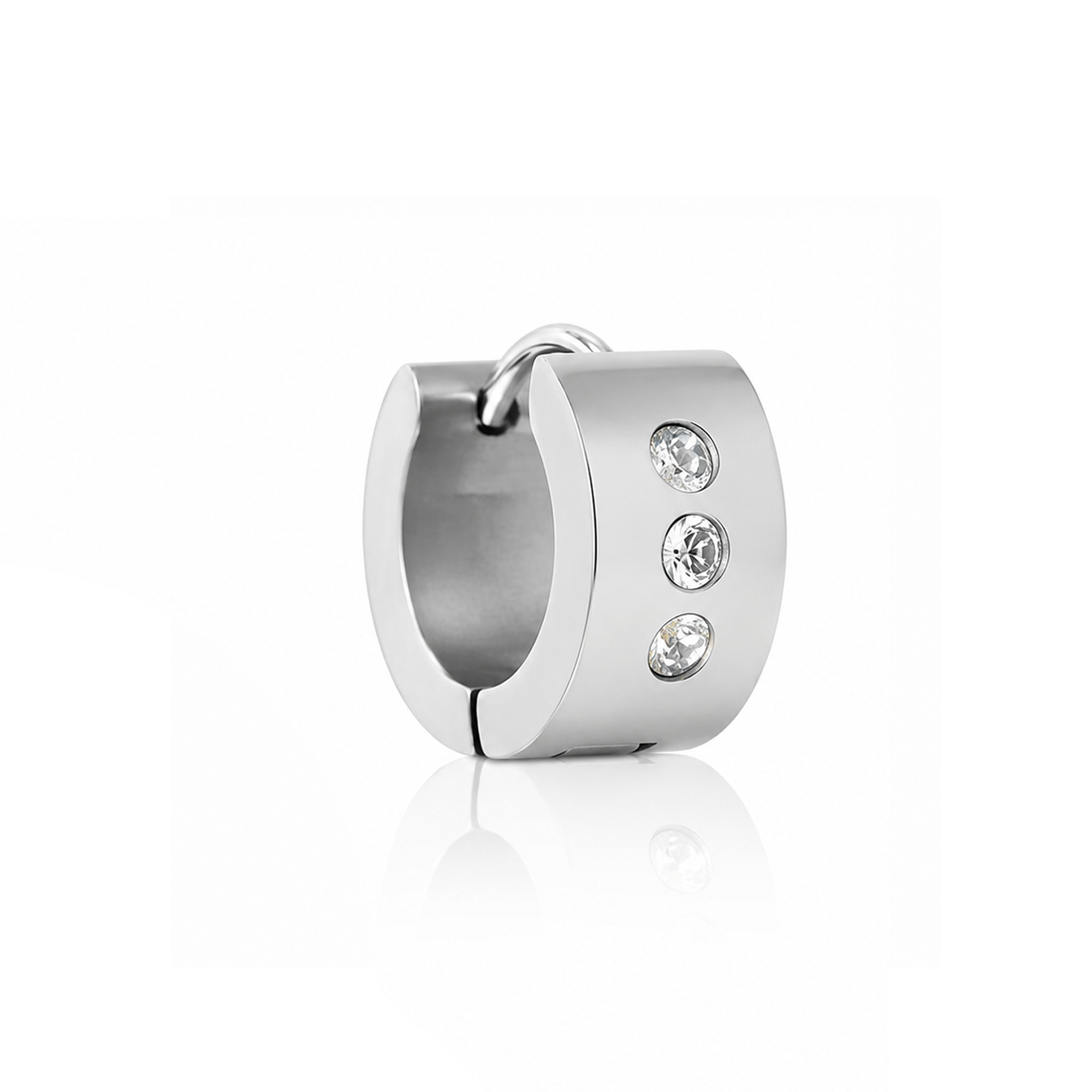 Steel Jewelled Hinged Earring Clicker