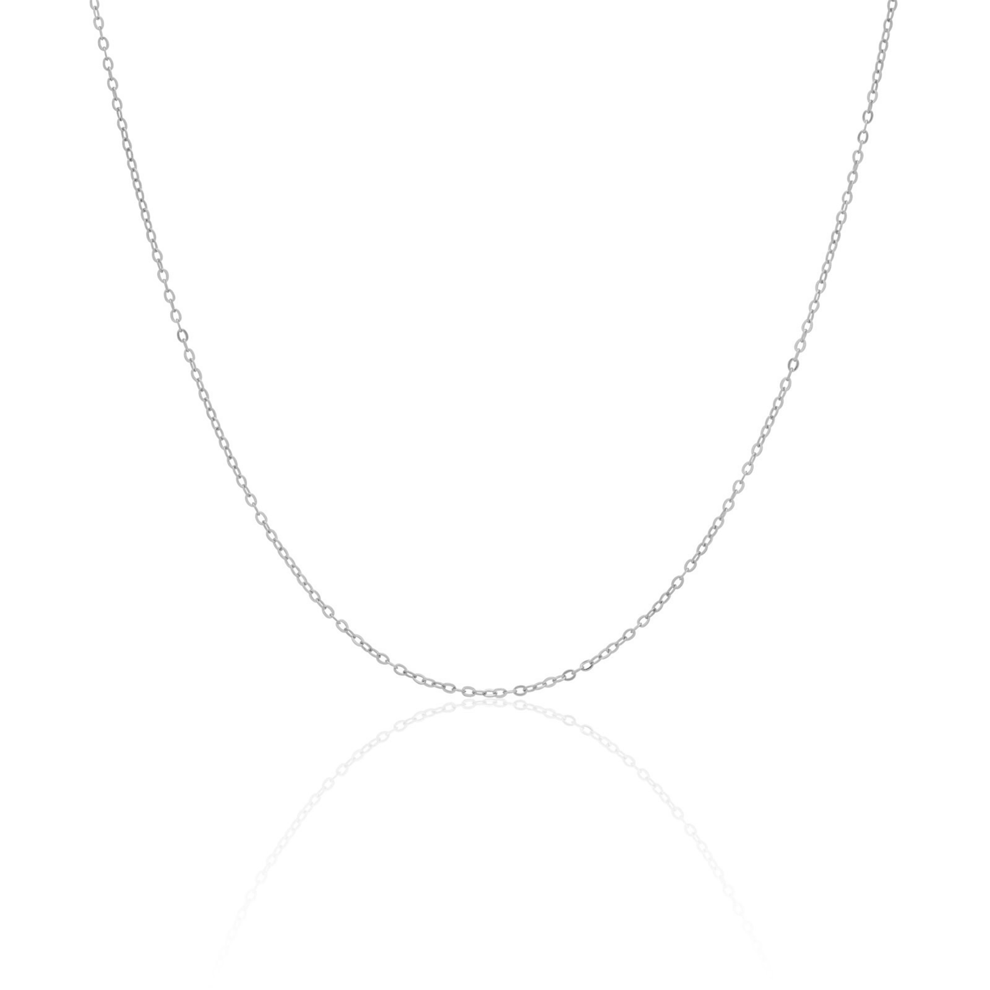 Sterling Silver Necklace Slim Cable