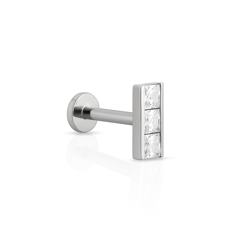 3 Princess Cut Stone Flatback