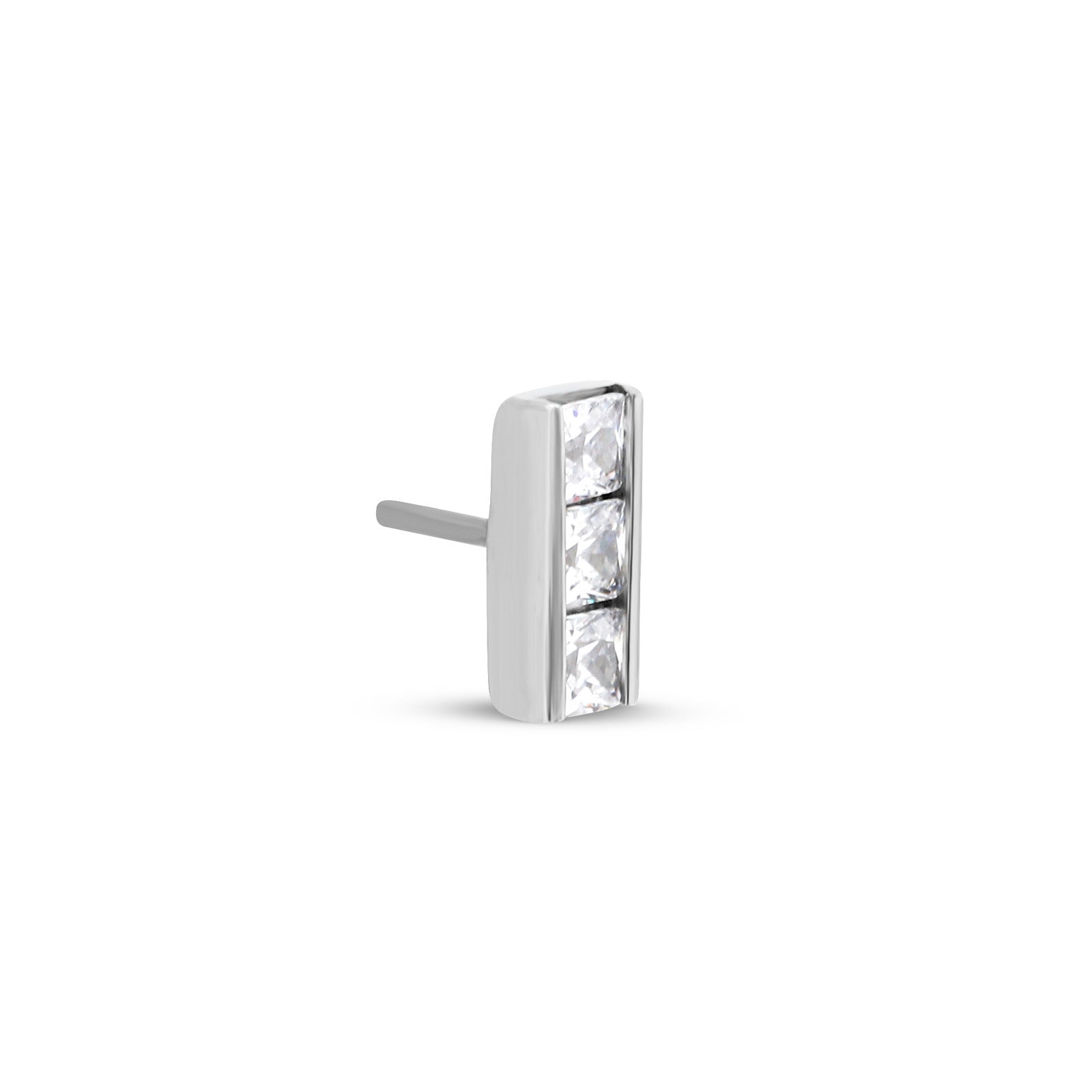 3 Princess Cut Stone Flatback