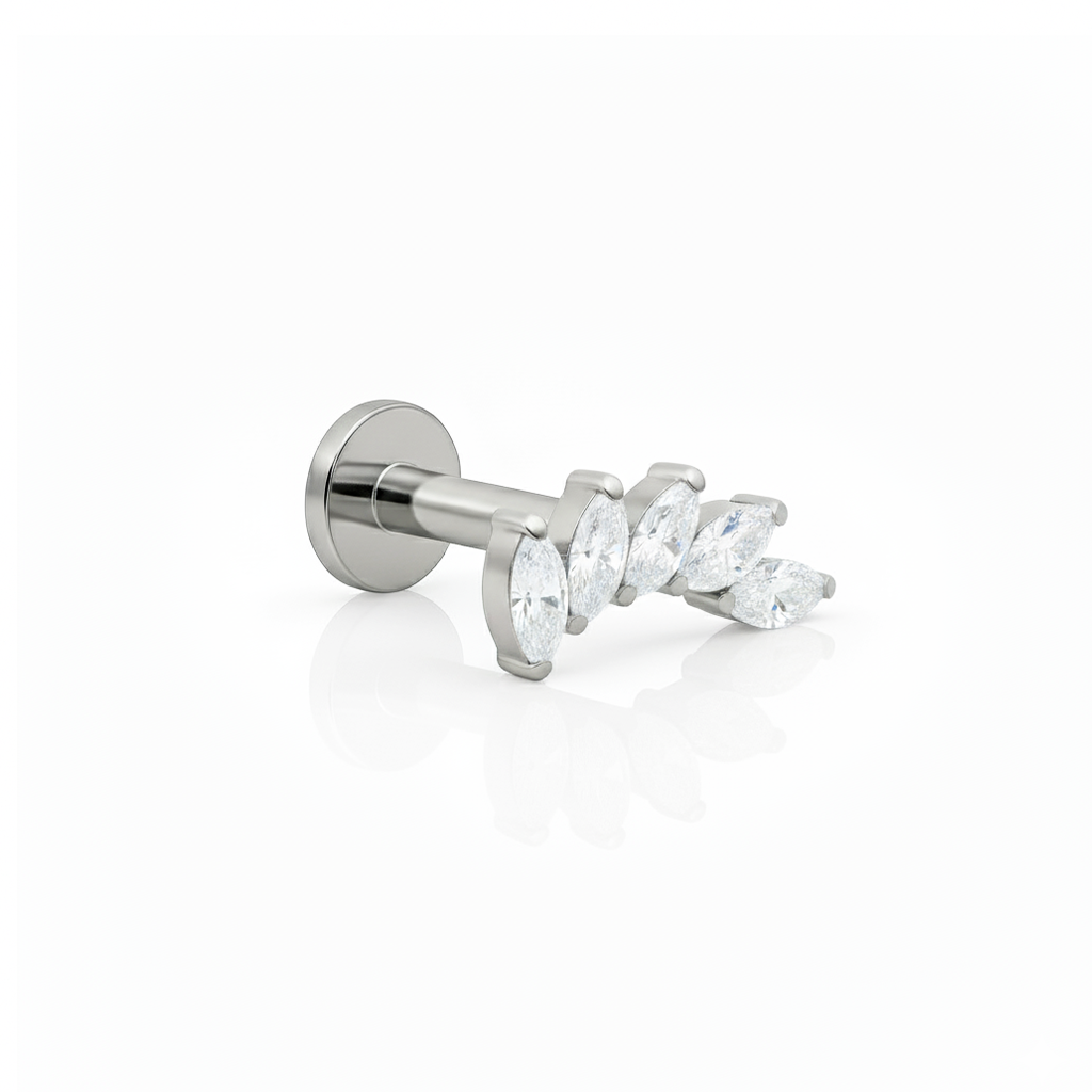 5 Marquise Fan Stones Flatback
