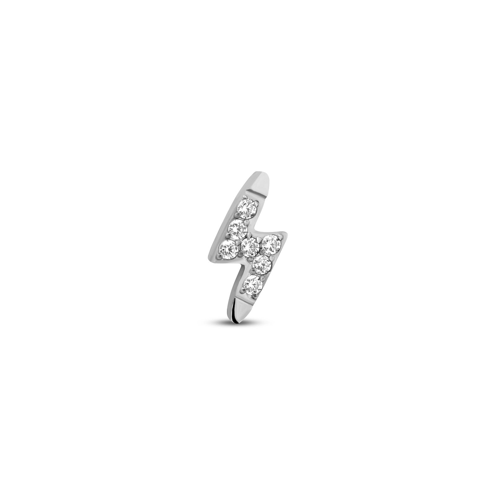 Jewelled Lightning Bolt Flatback