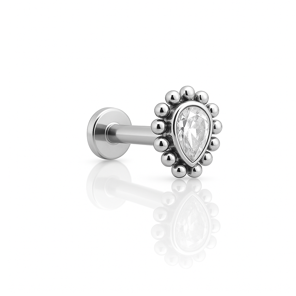 Tear Jewelled Cluster Flatback Threadless