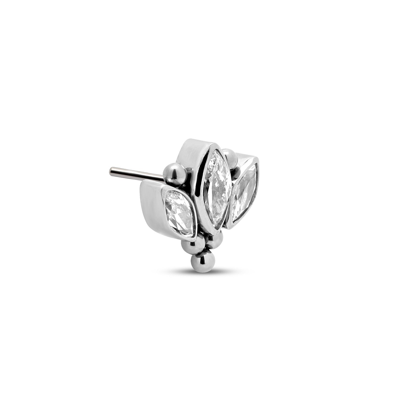 Triple Marquise Jewelled Cluster Flatback