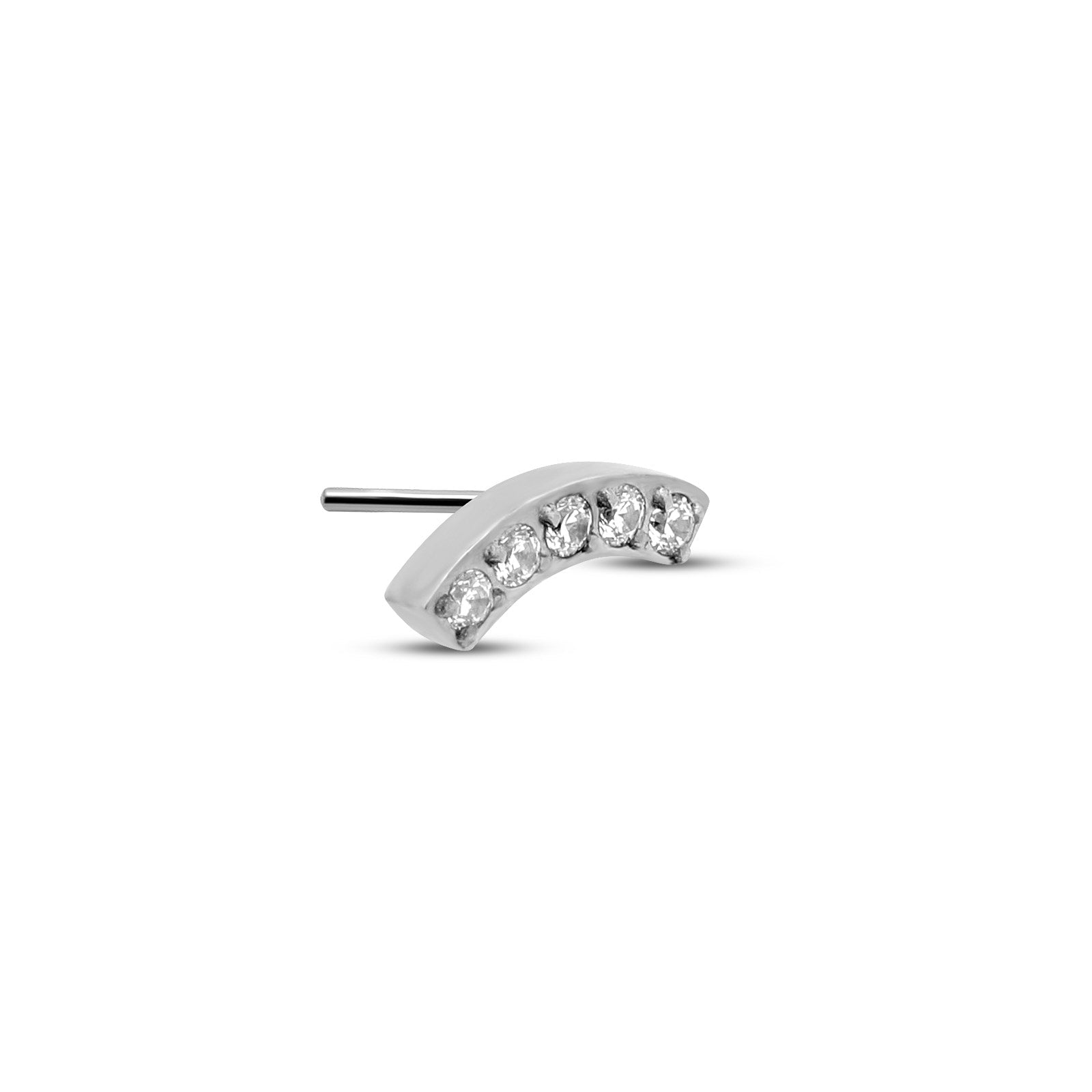 Curved Jewelled Bar Flatback