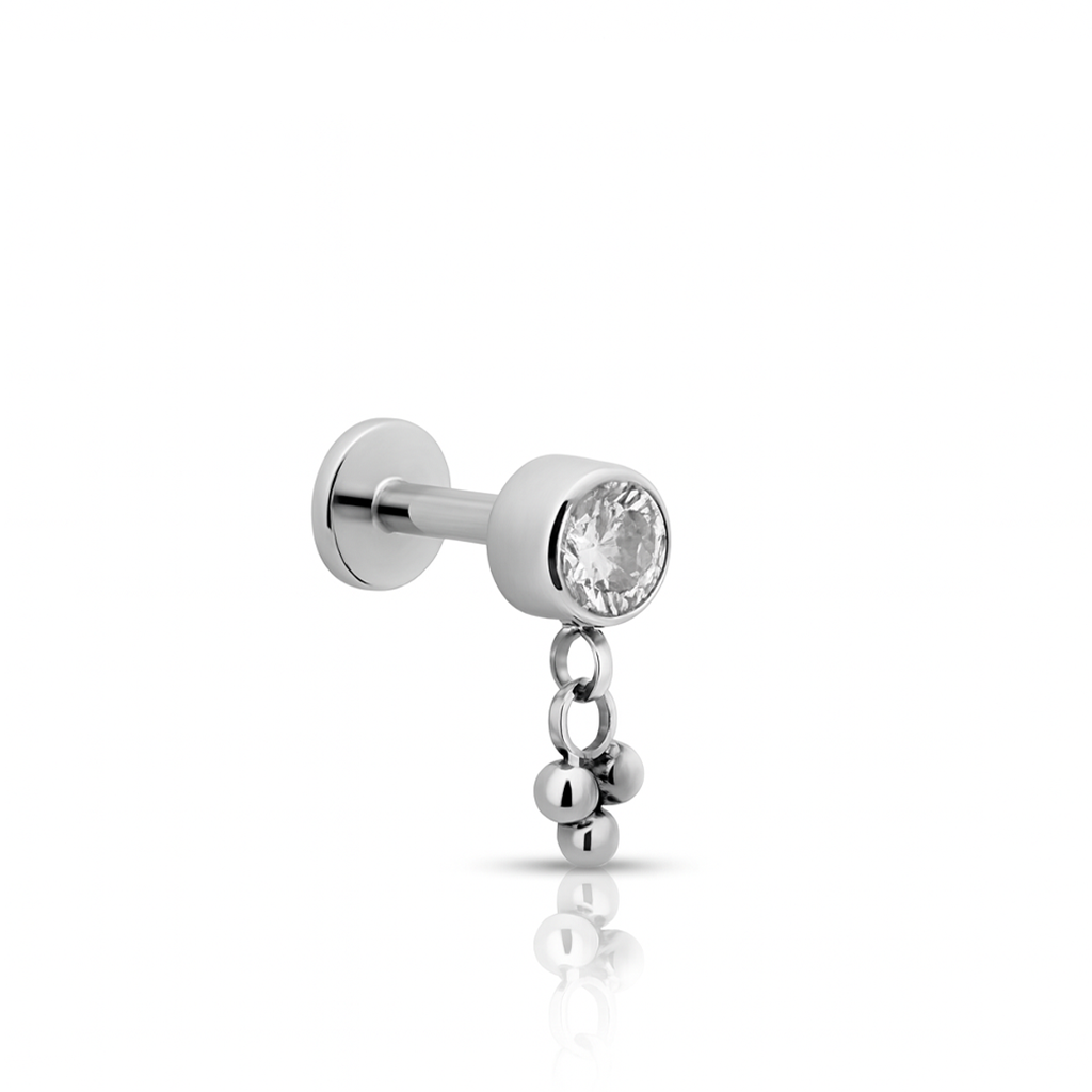 Jewelled Dangle Trio Ball Flatback