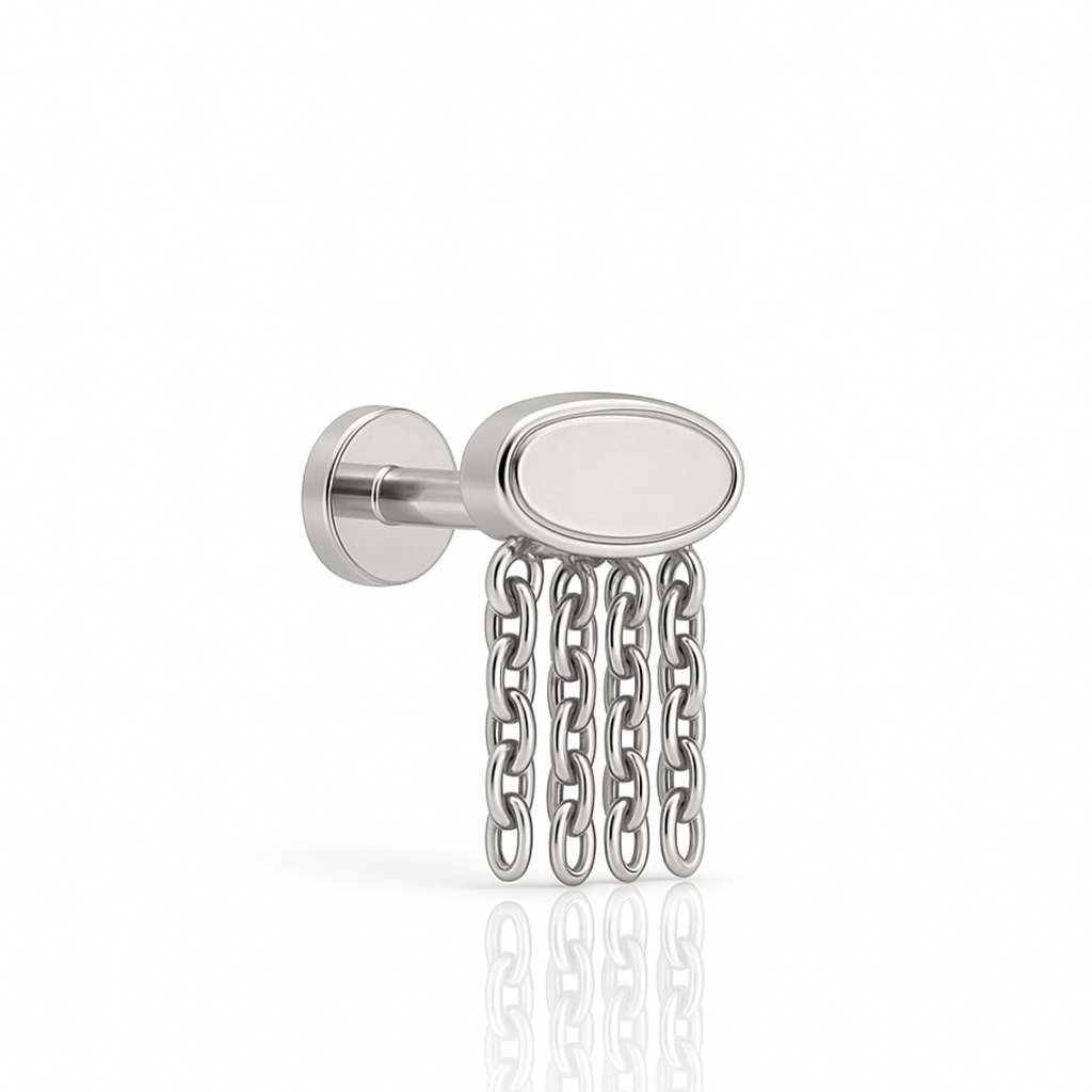 Tribal Disk With Chains Flatback