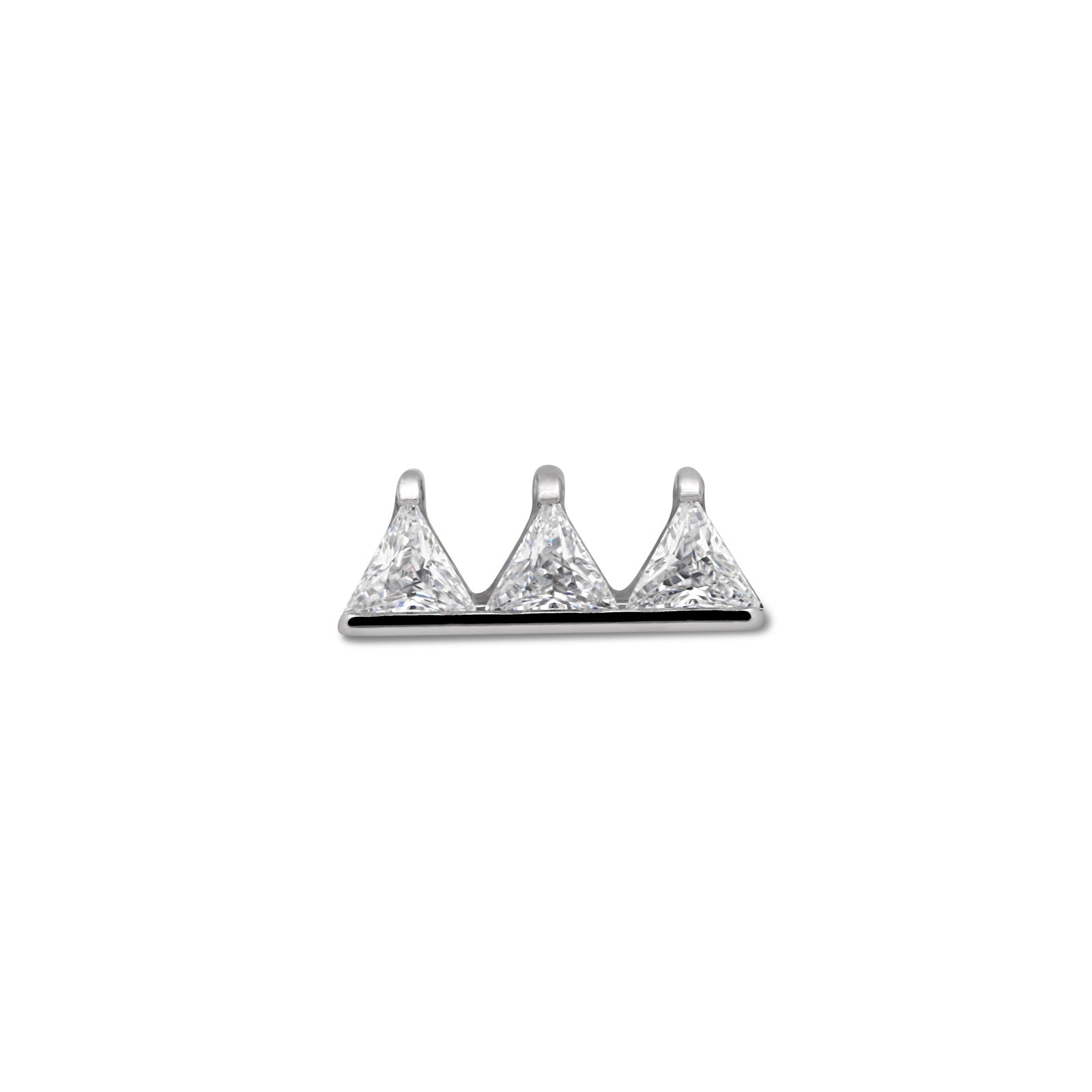 Triple Jewelled Spikes Flatback