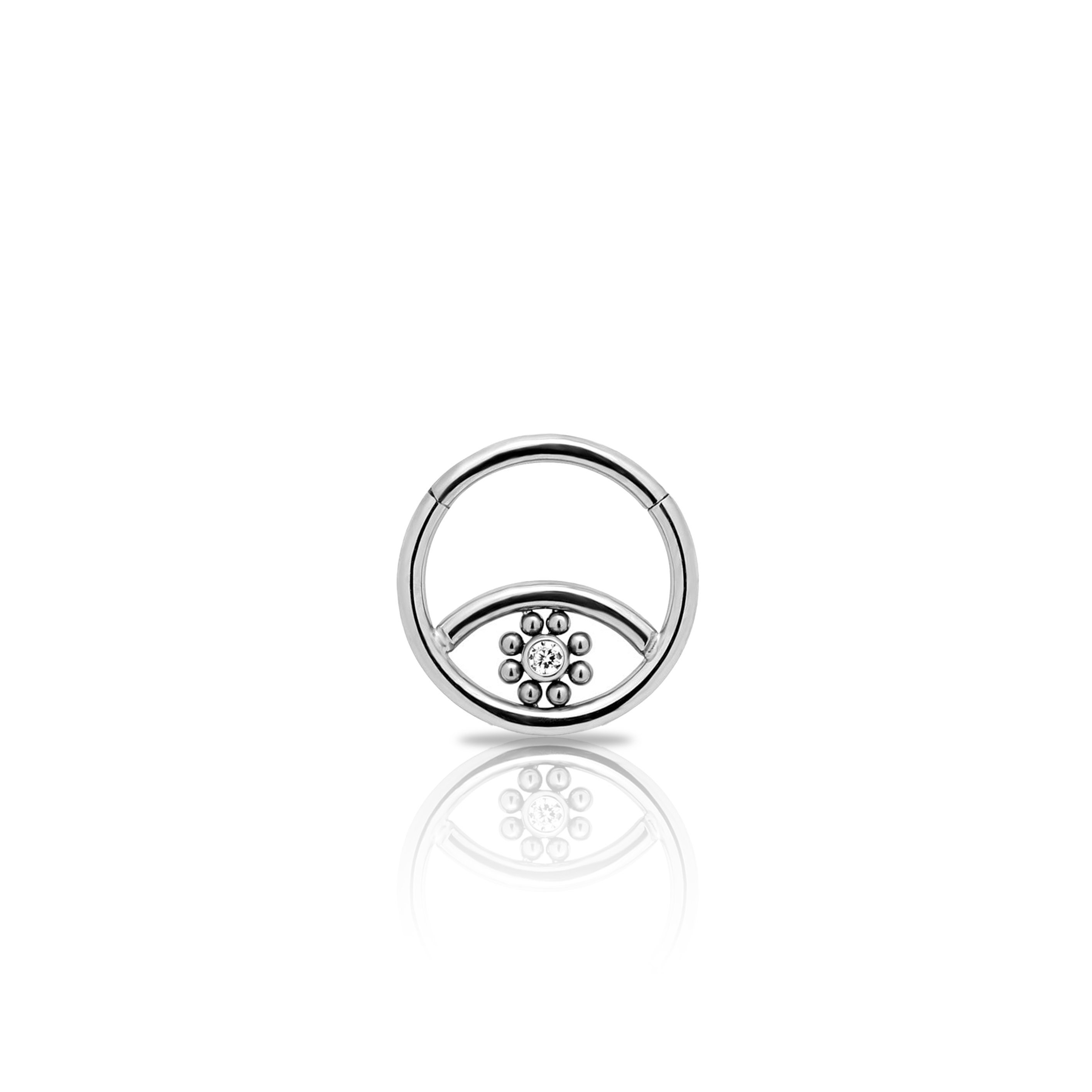 Cluster Eye Hinged Ring