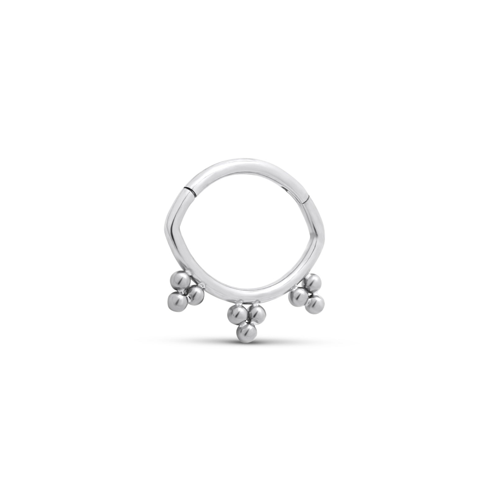 Daith Ruben Beaded Hinged Ring