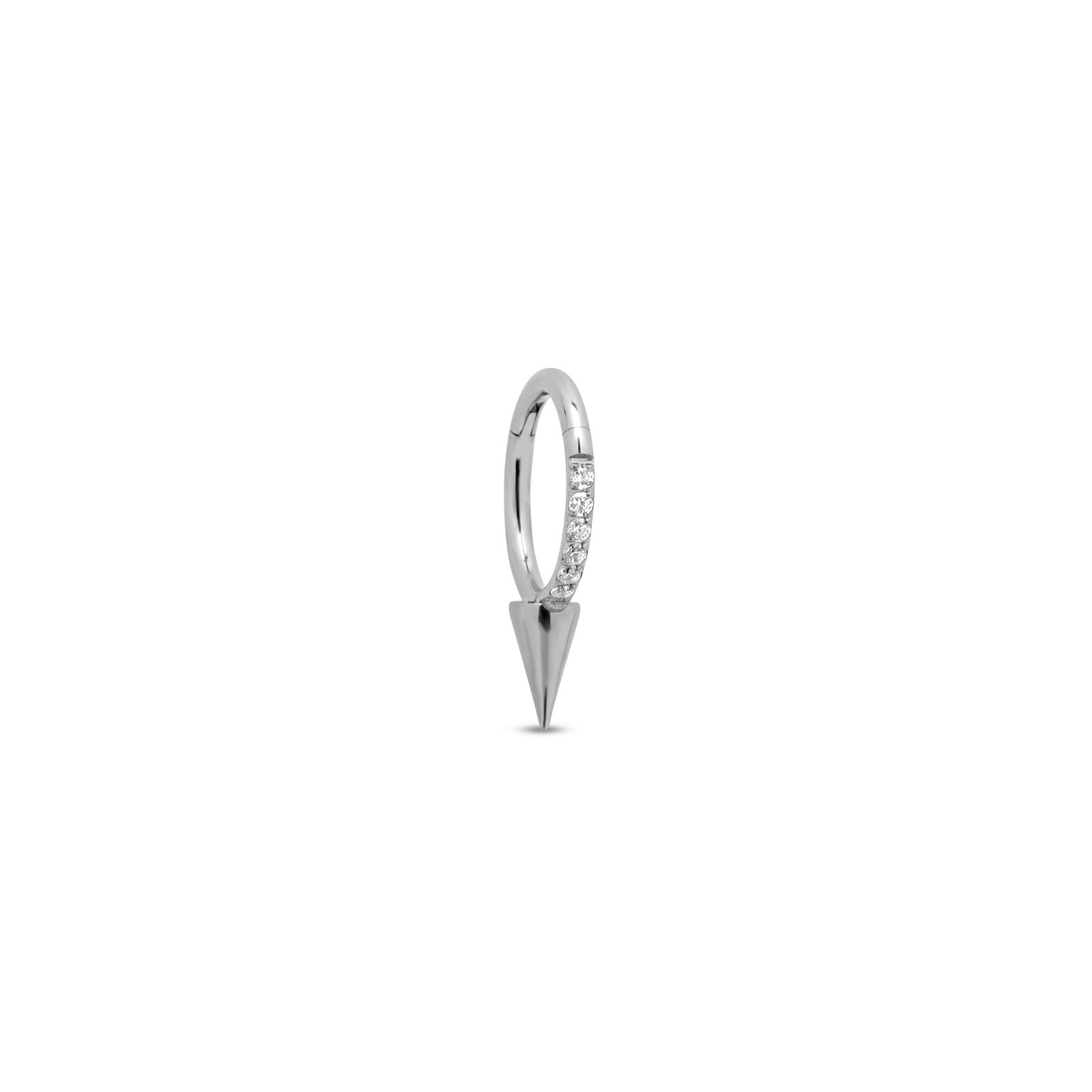 Spike Jewelled Hinged Ring
