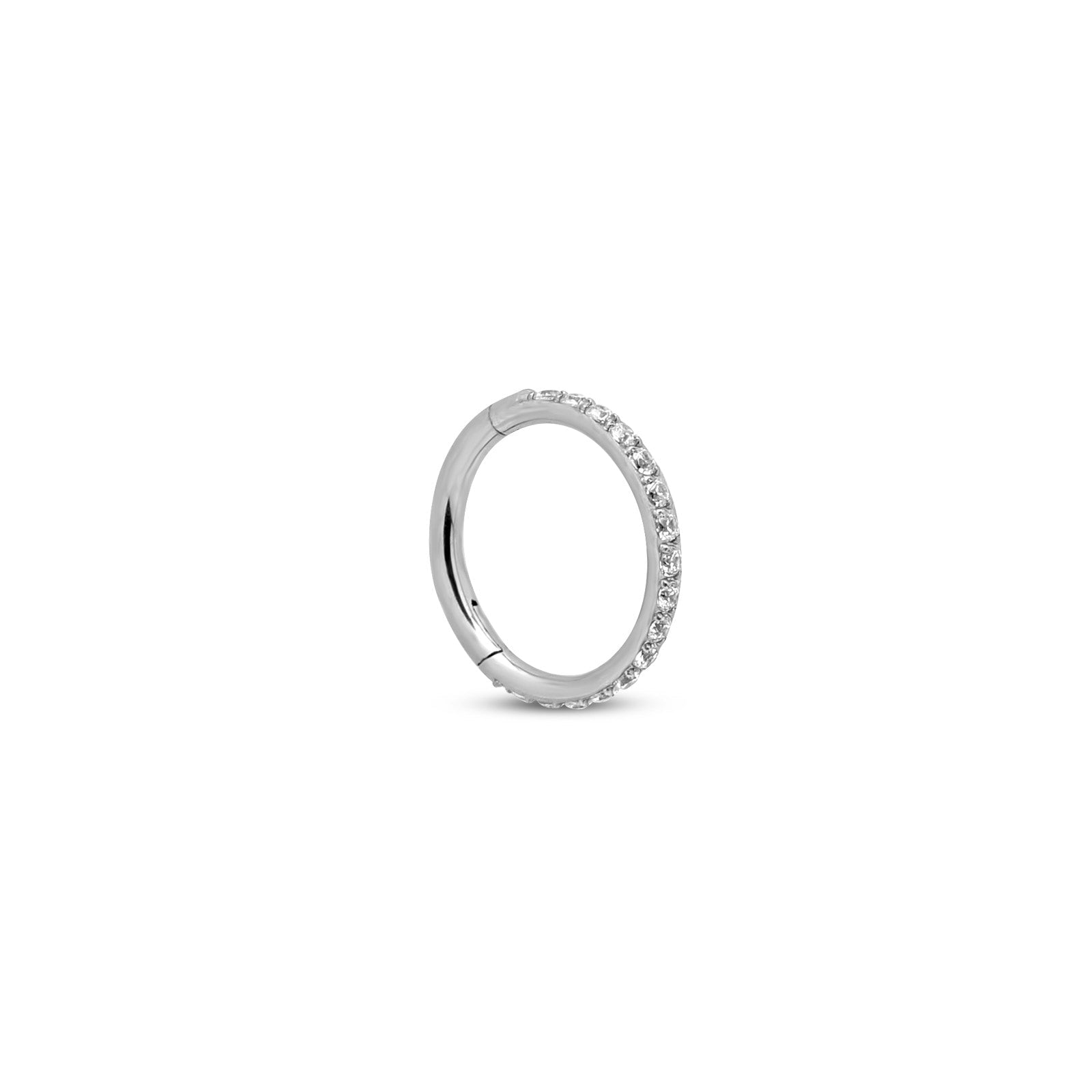 Surgical Steel Jewelled Hinged Segment