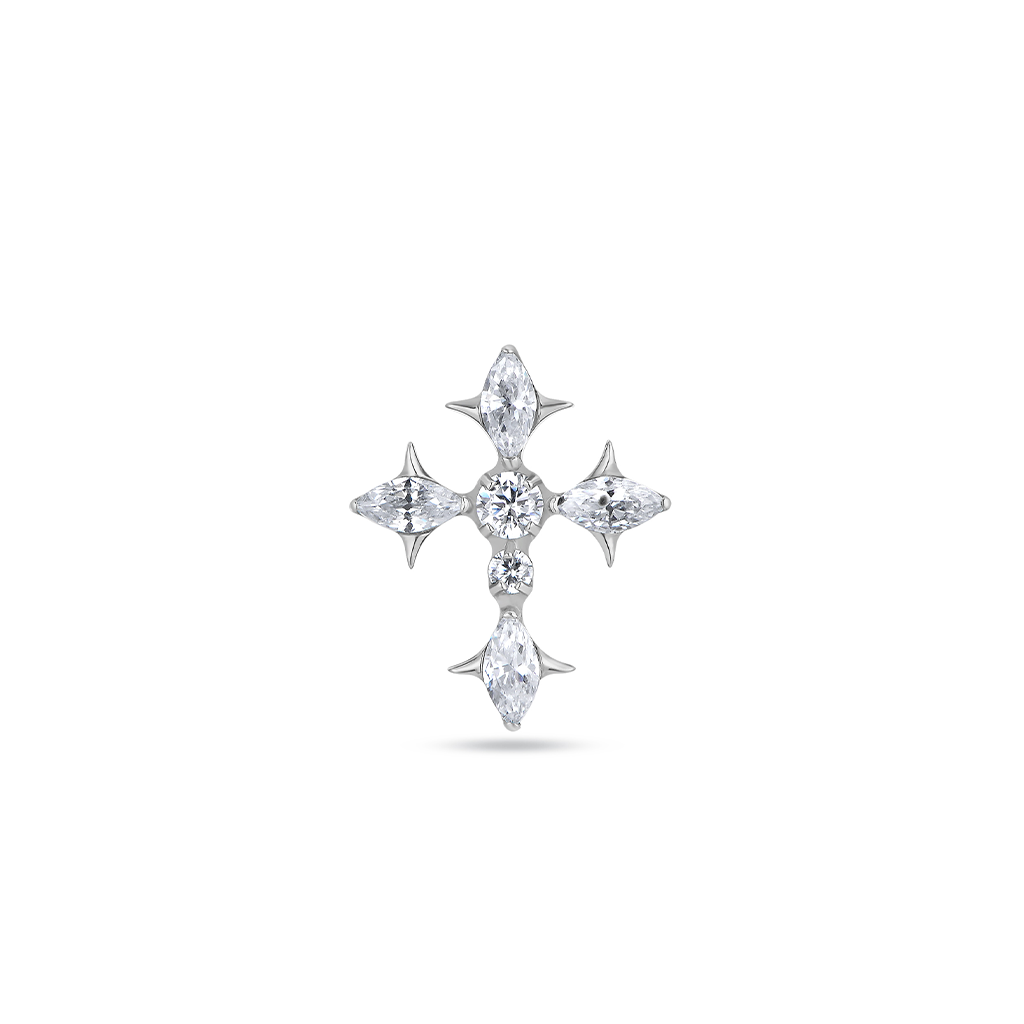Jewelled Christ Cross Flatback
