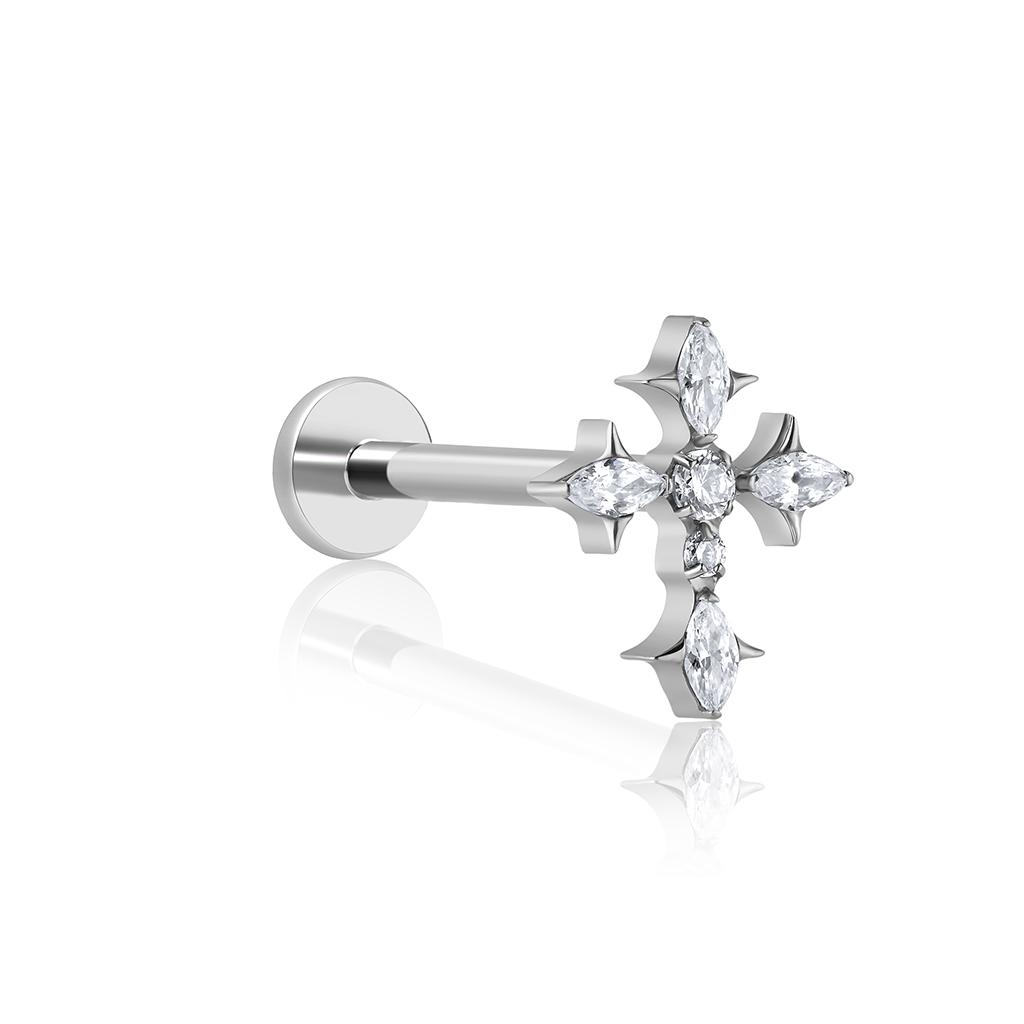 Jewelled Christ Cross Flatback