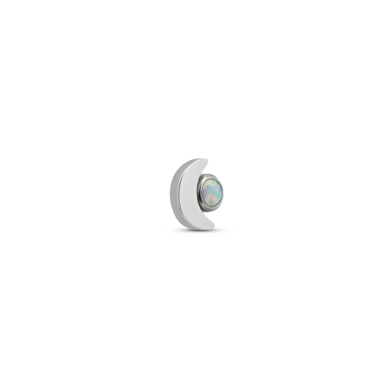 Moon with Opal Flatback