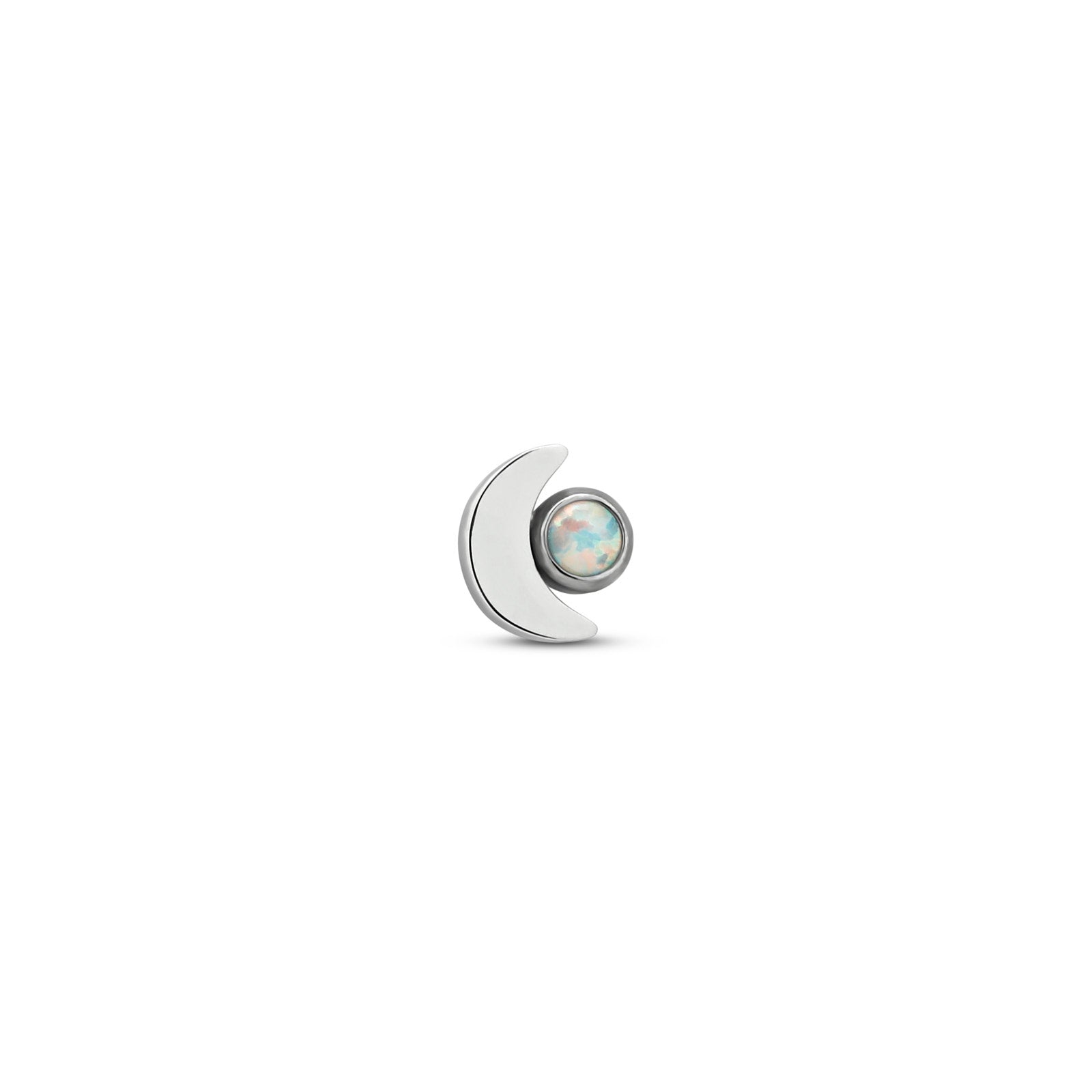 Moon with Opal Flatback