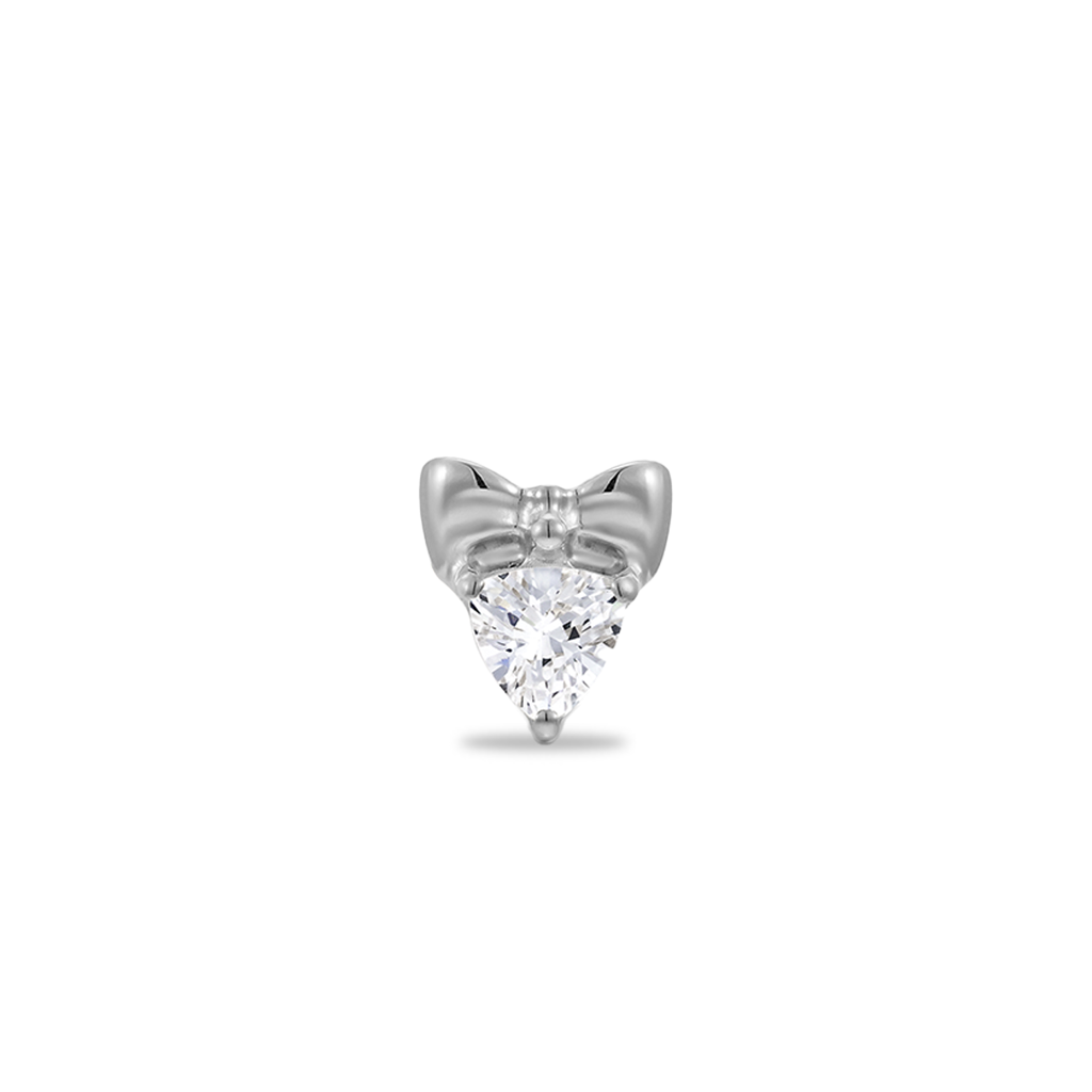 Round Crystal With Bow Flatback