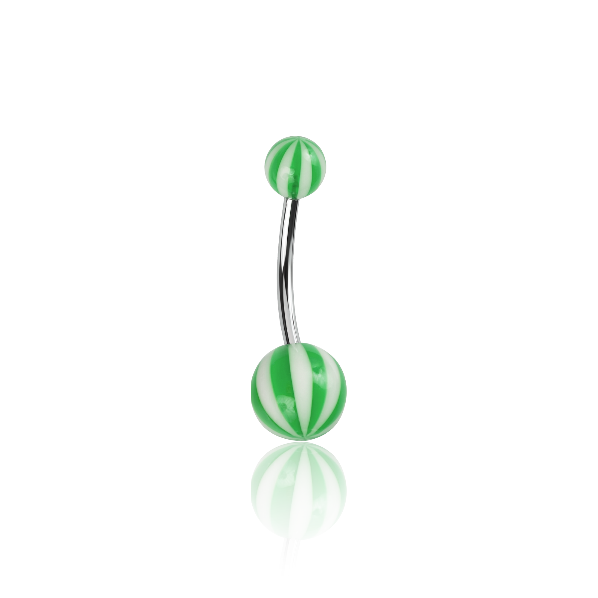 Surgical Steel with Acrylic Beach Ball Navel Bar
