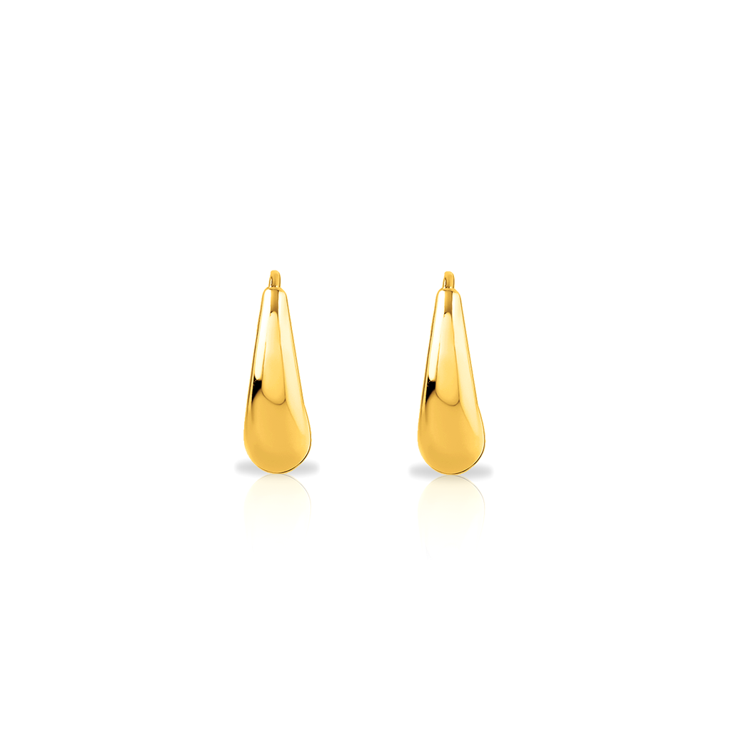 18k V-Gold Bold Earrings - Pair