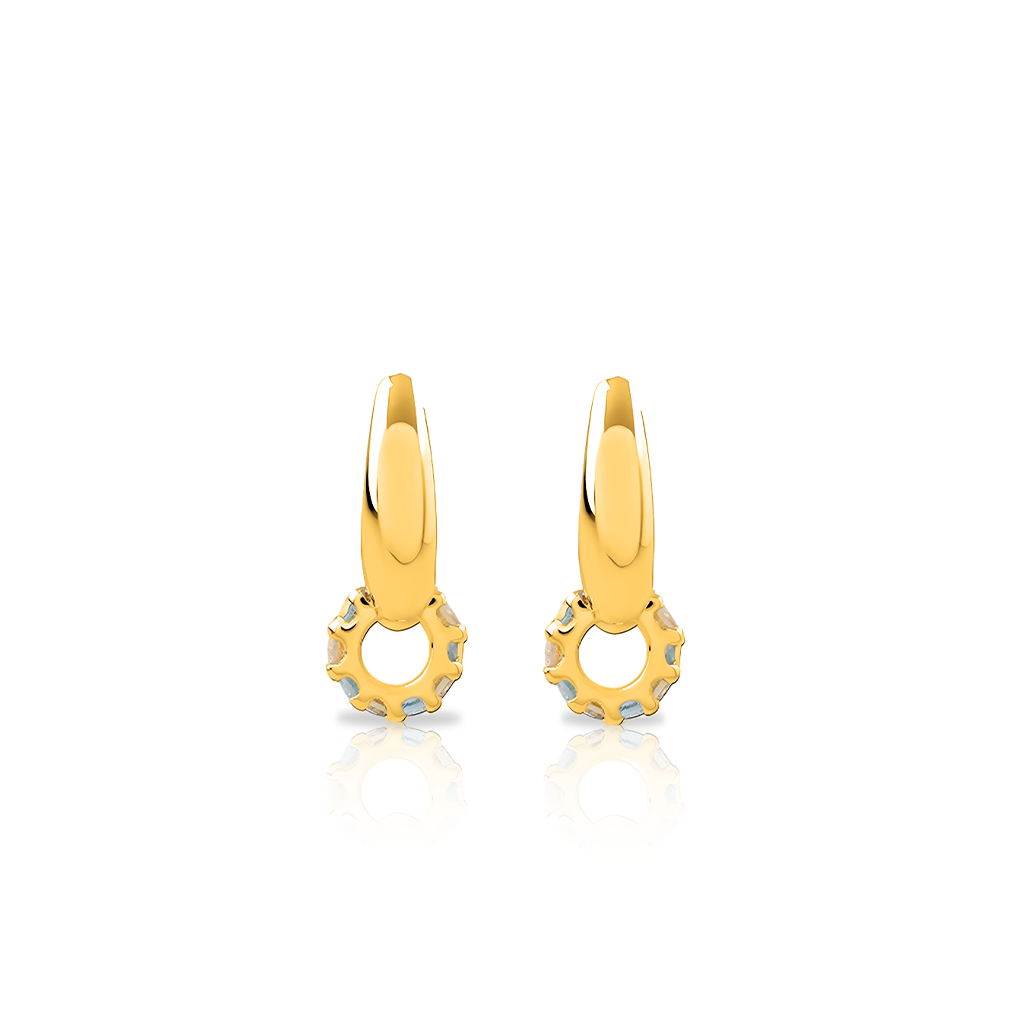18k V-Gold Solara Earrings - Pair