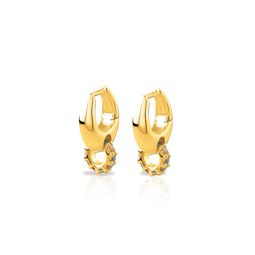18k V-Gold Solara Earrings - Pair