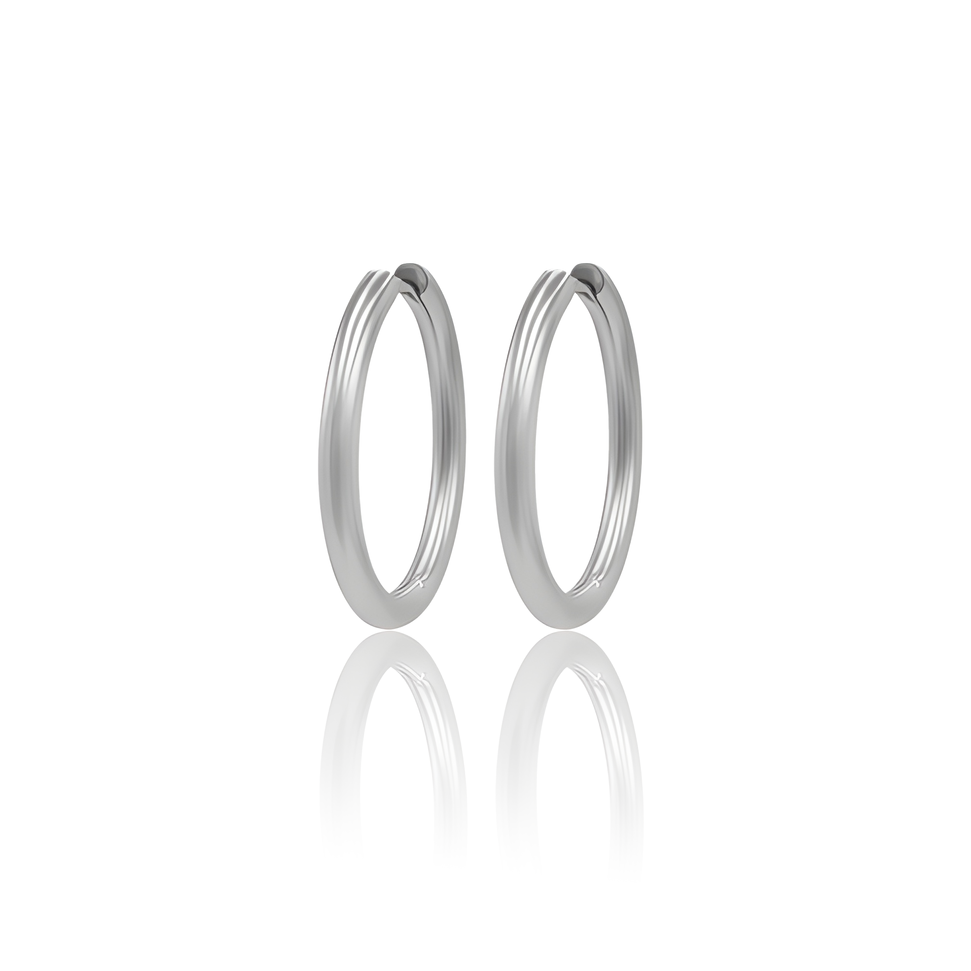 Surgical Steel Hoop Earrings - Pair