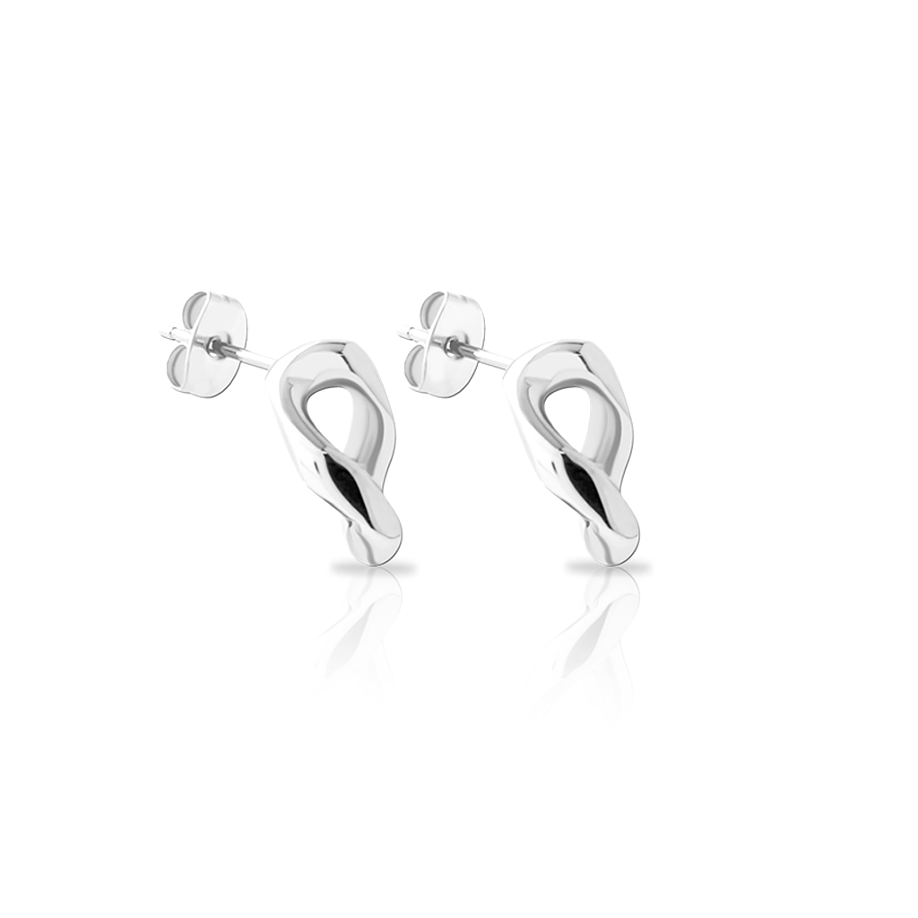 Surgical Steel 1 Link Earrings - Pair