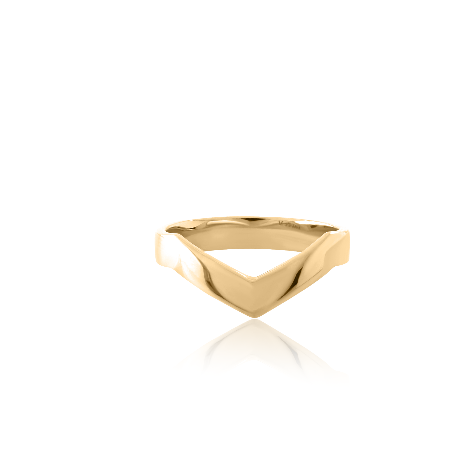 18k V-Gold Ring - V