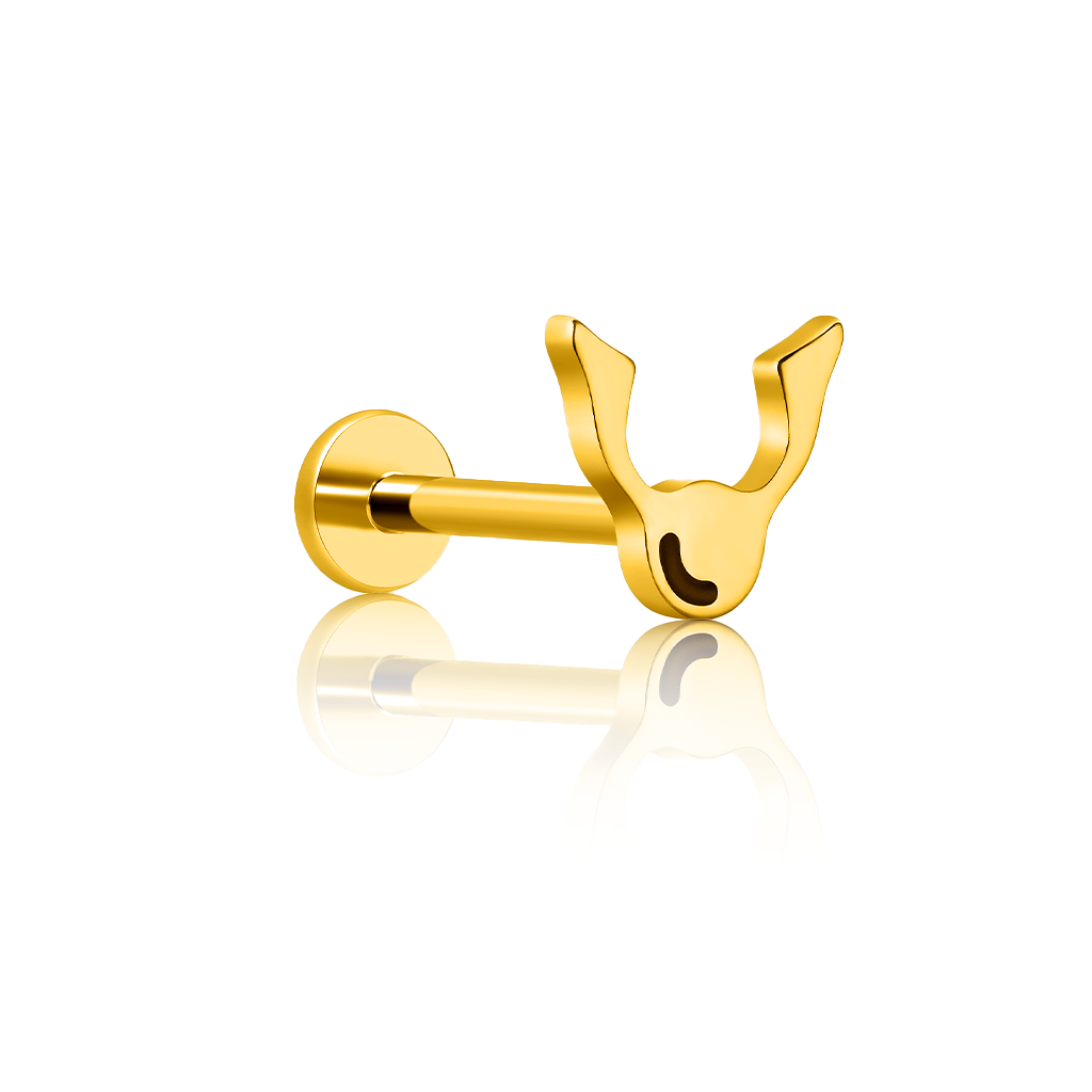 18k V-Gold Golden Snitch Flatback