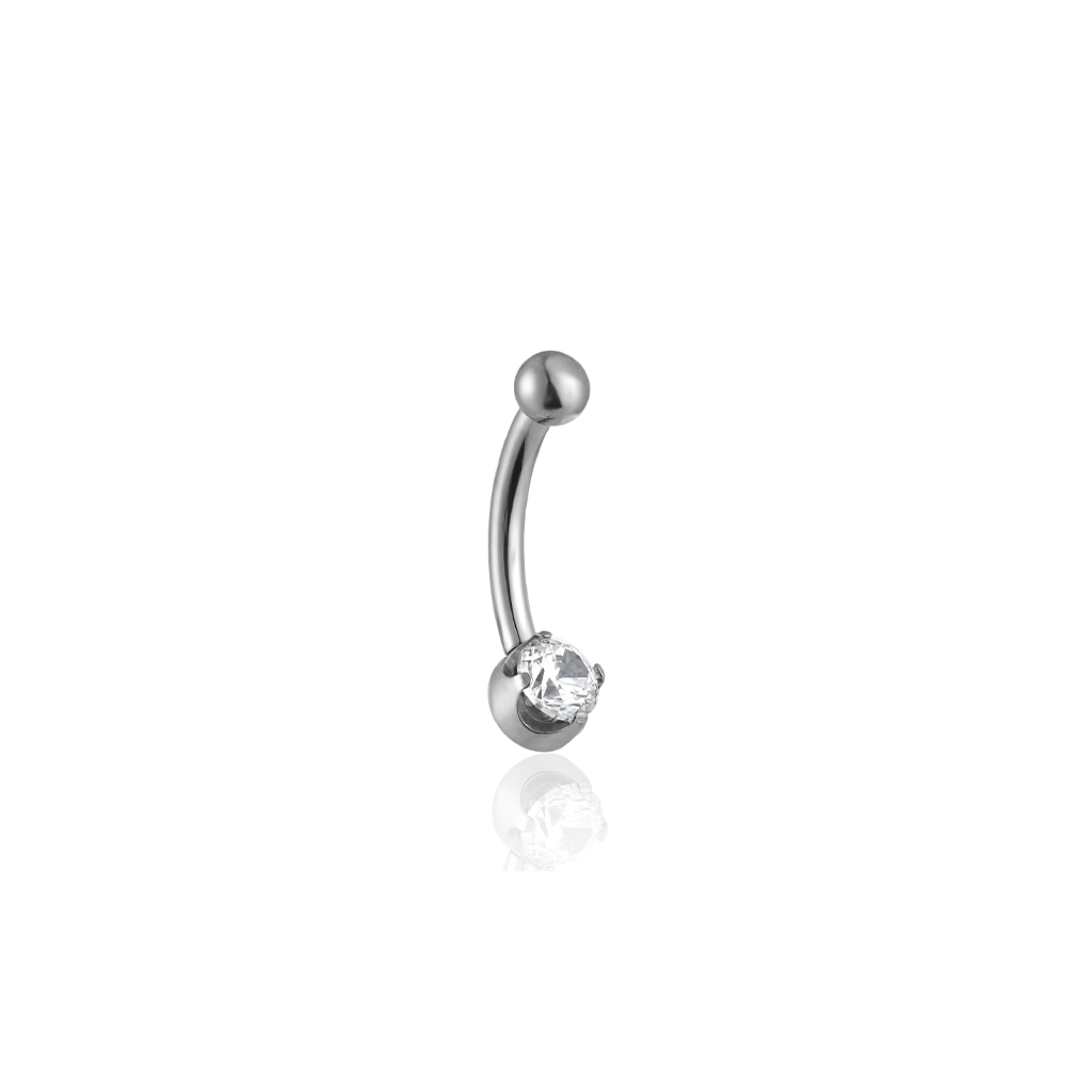 Single Claw Crystal Curved Bar