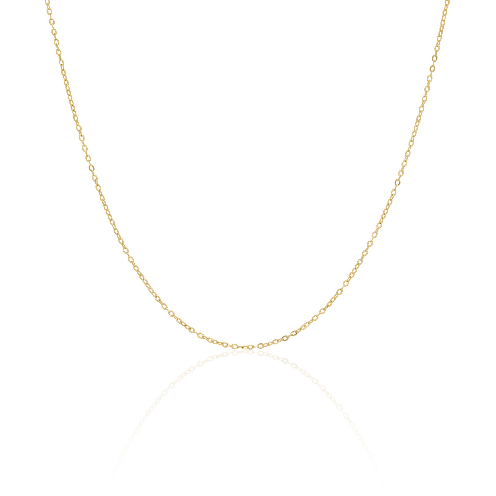 14kt Gold Vermeil Necklace Slim Cable