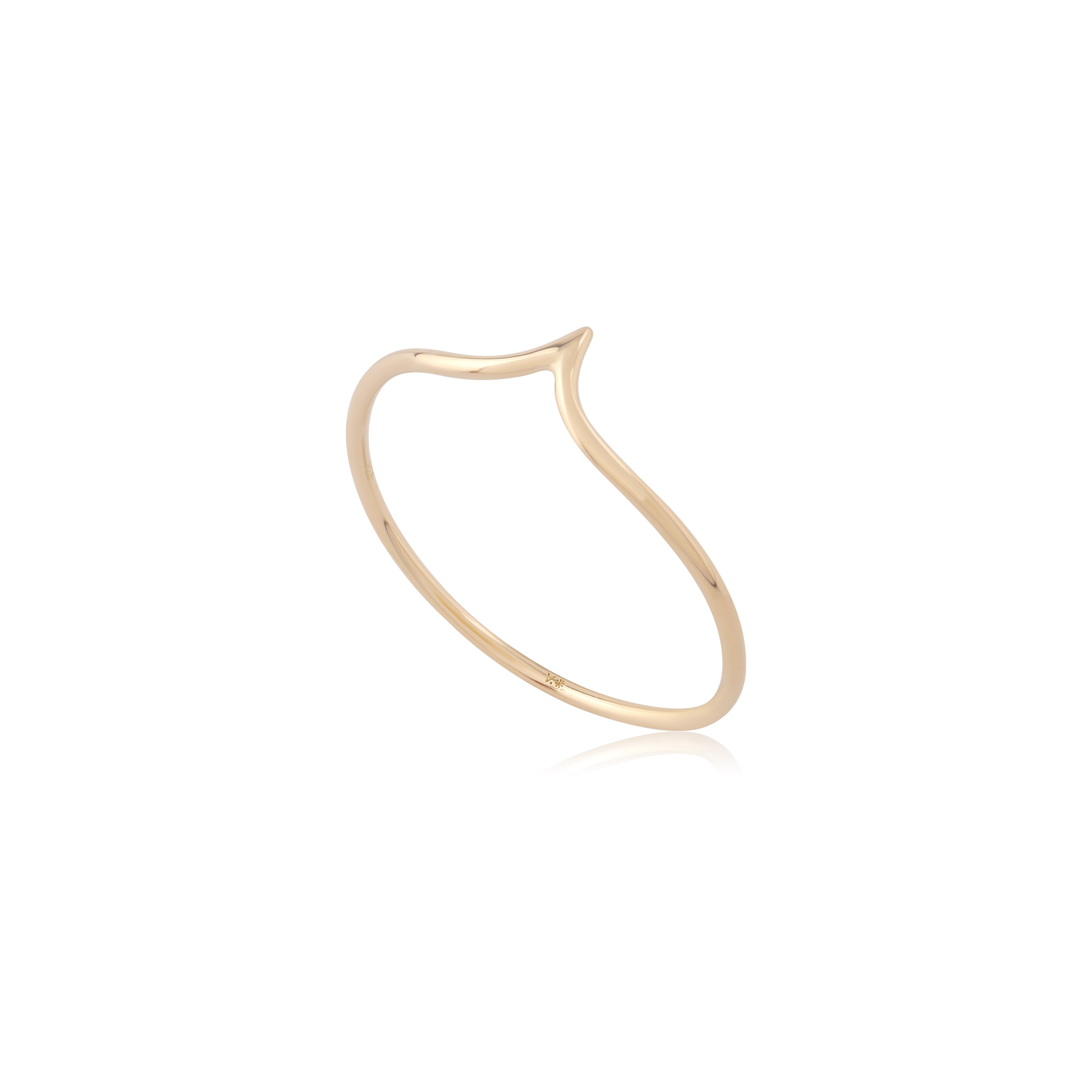 Wishbone - 14kt Gold Vermeil Ring