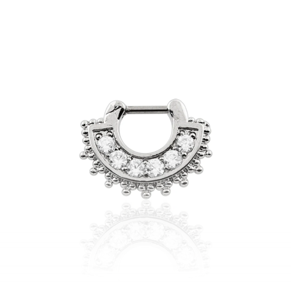 Jewelled Tribal Hinged Ring